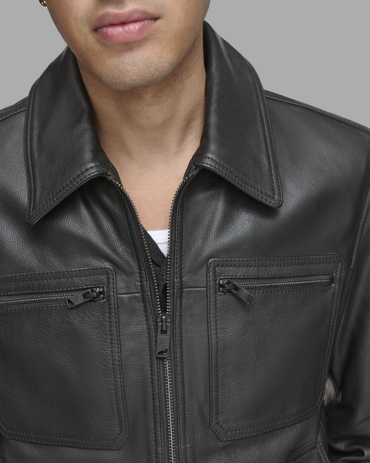 Halen Leather Shirt Jacket View 5 | Jackets and Coats Halen Leather Shirt Jacket View 5 | Jackets and Coats