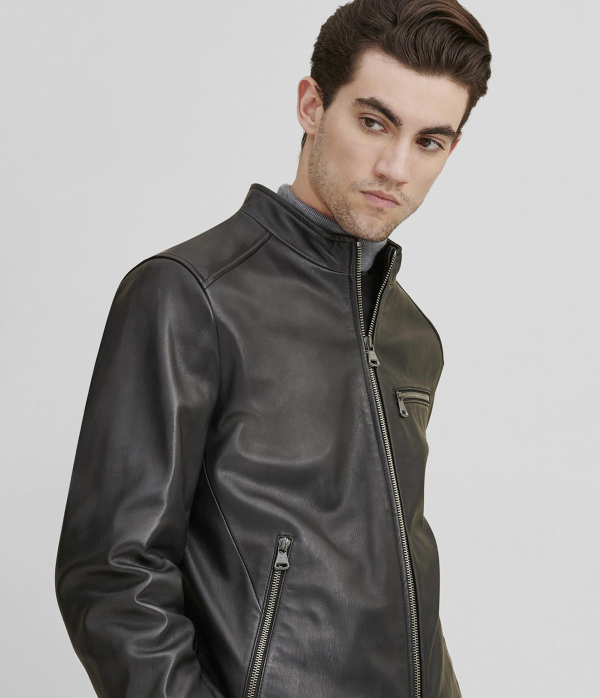 Leather Jacket With Zipper Pockets | Wilsons Leather