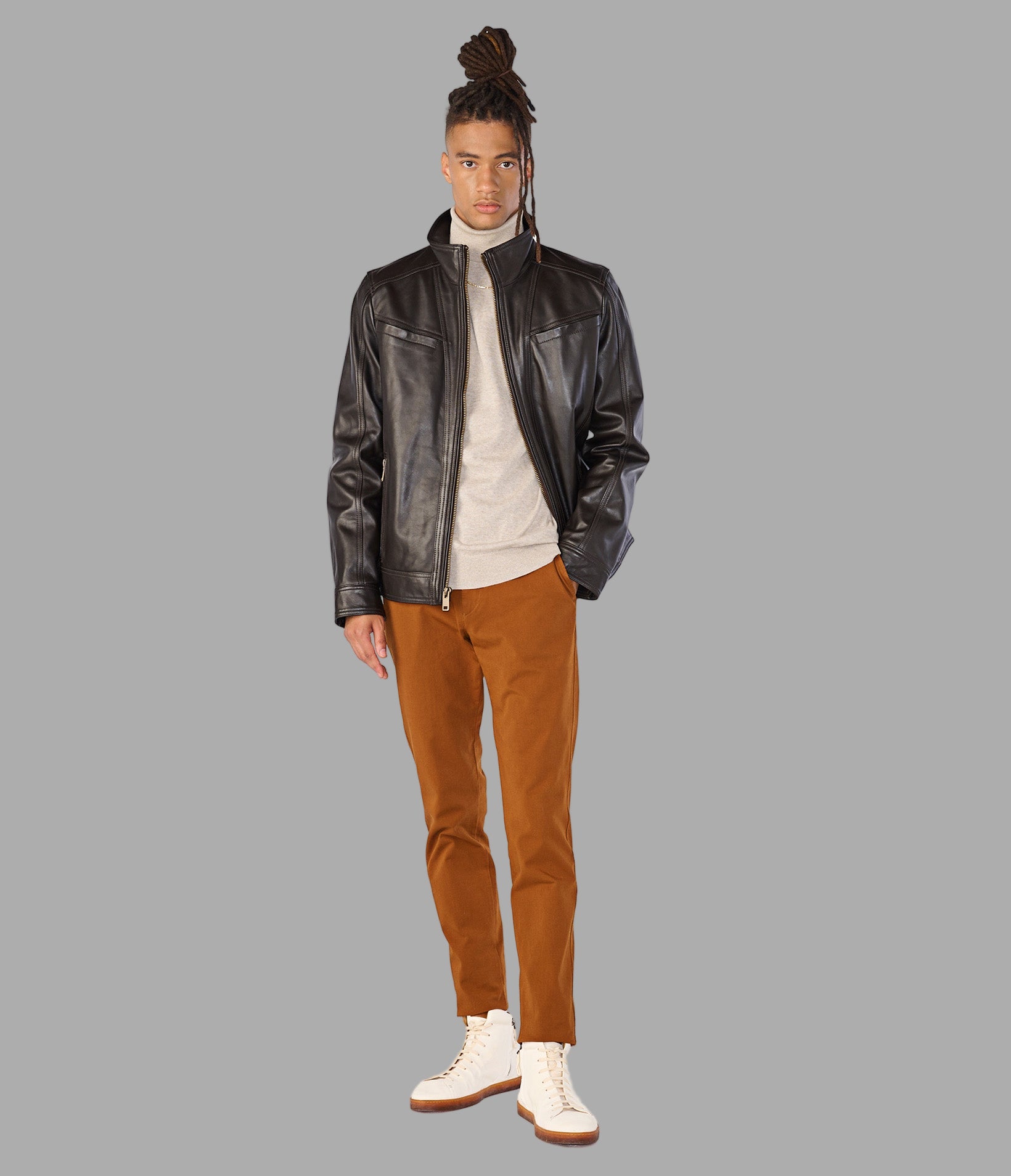 Sean Vintage Leather Racer Jacket View 4 | Men's Sale Sean Vintage Leather Racer Jacket View 4 | Men's Sale
