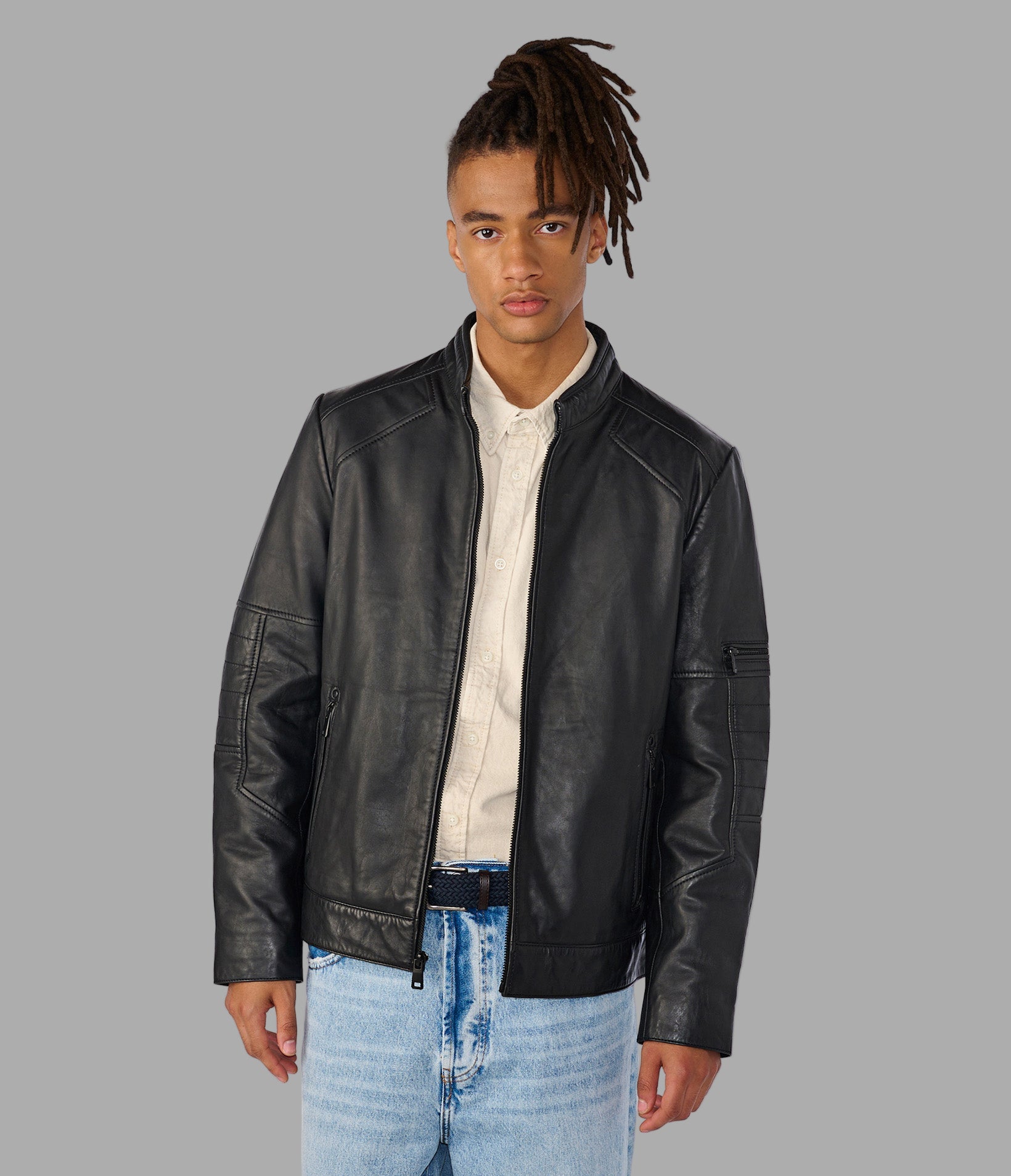 Toby Leather Moto Jacket View 1 | Men's Jackets & Coats Toby Leather Moto Jacket View 1 | Men's Jackets & Coats