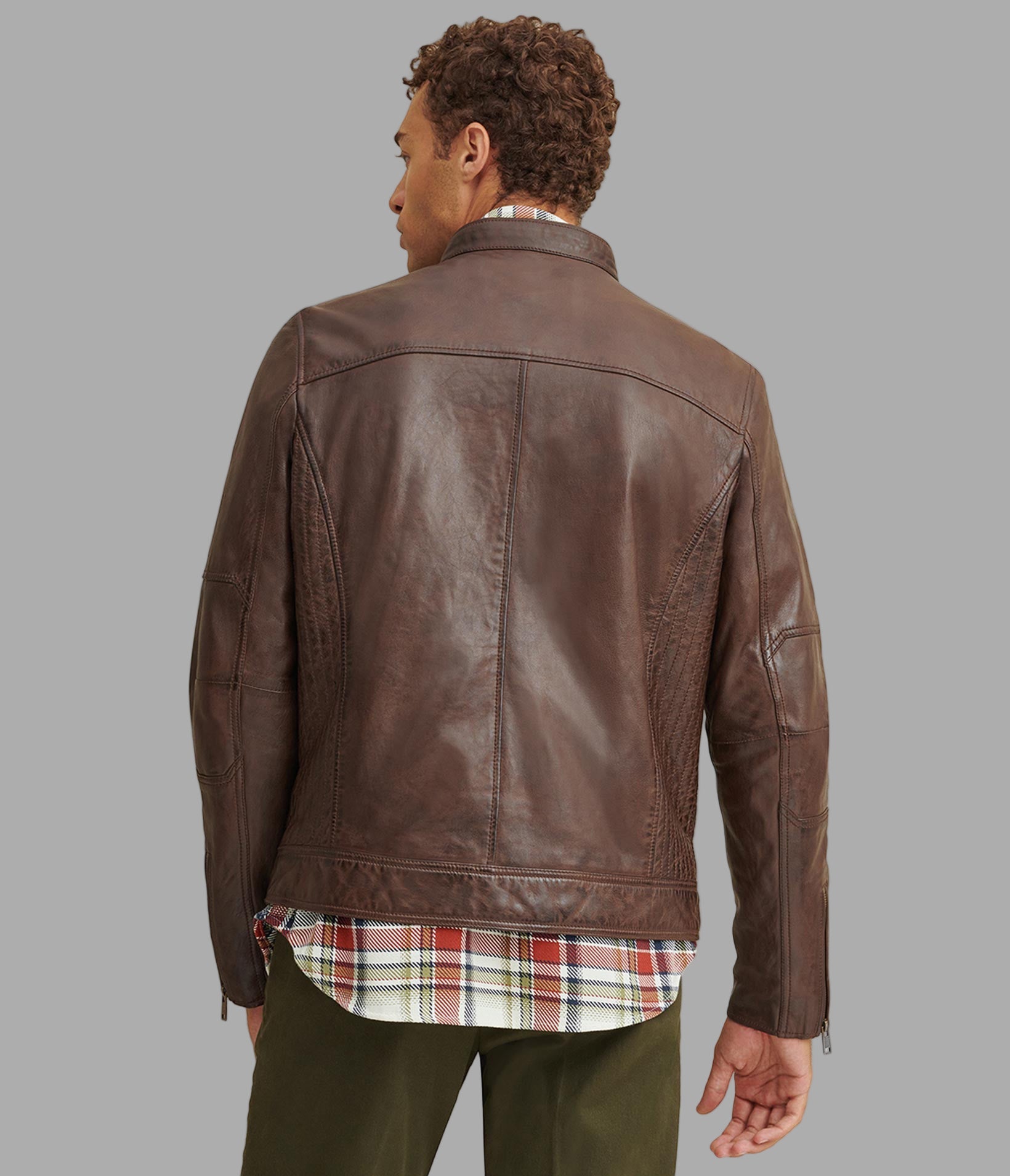 Brent Leather Racer Jacket View 2 | Men's Sale Brent Leather Racer Jacket View 2 | Men's Sale
