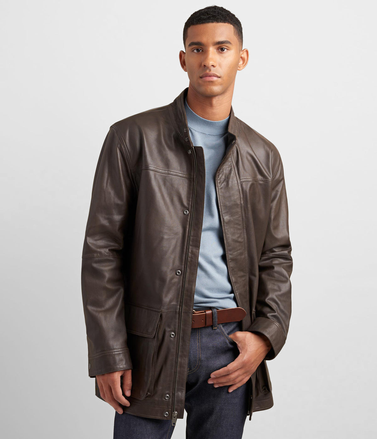 Genuine Leather Car Coat | Wilsons Leather