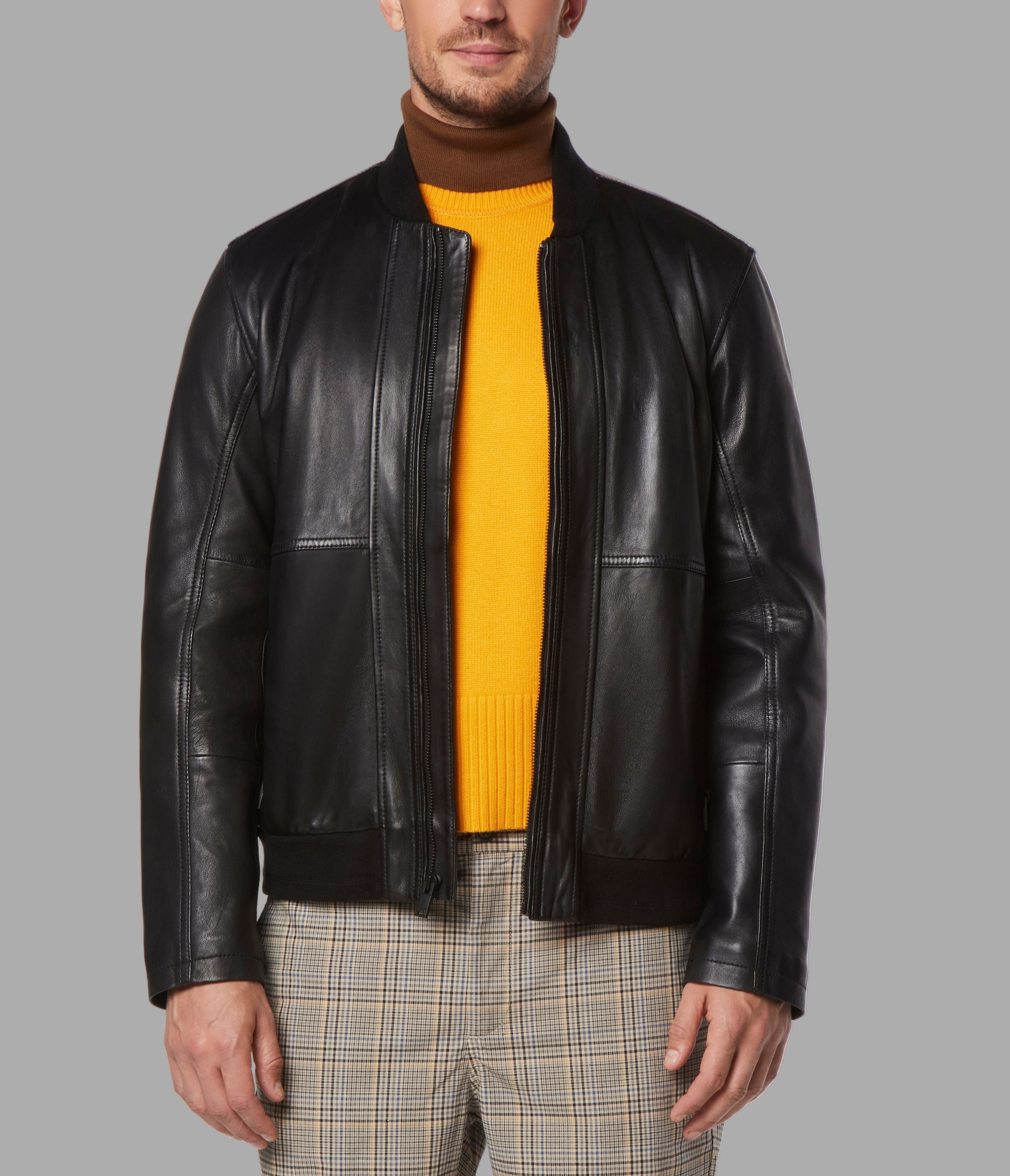 MacNeil Leather Bomber Jacket View 1 | Men's Jackets & Coats MacNeil Leather Bomber Jacket View 1 | Men's Jackets & Coats