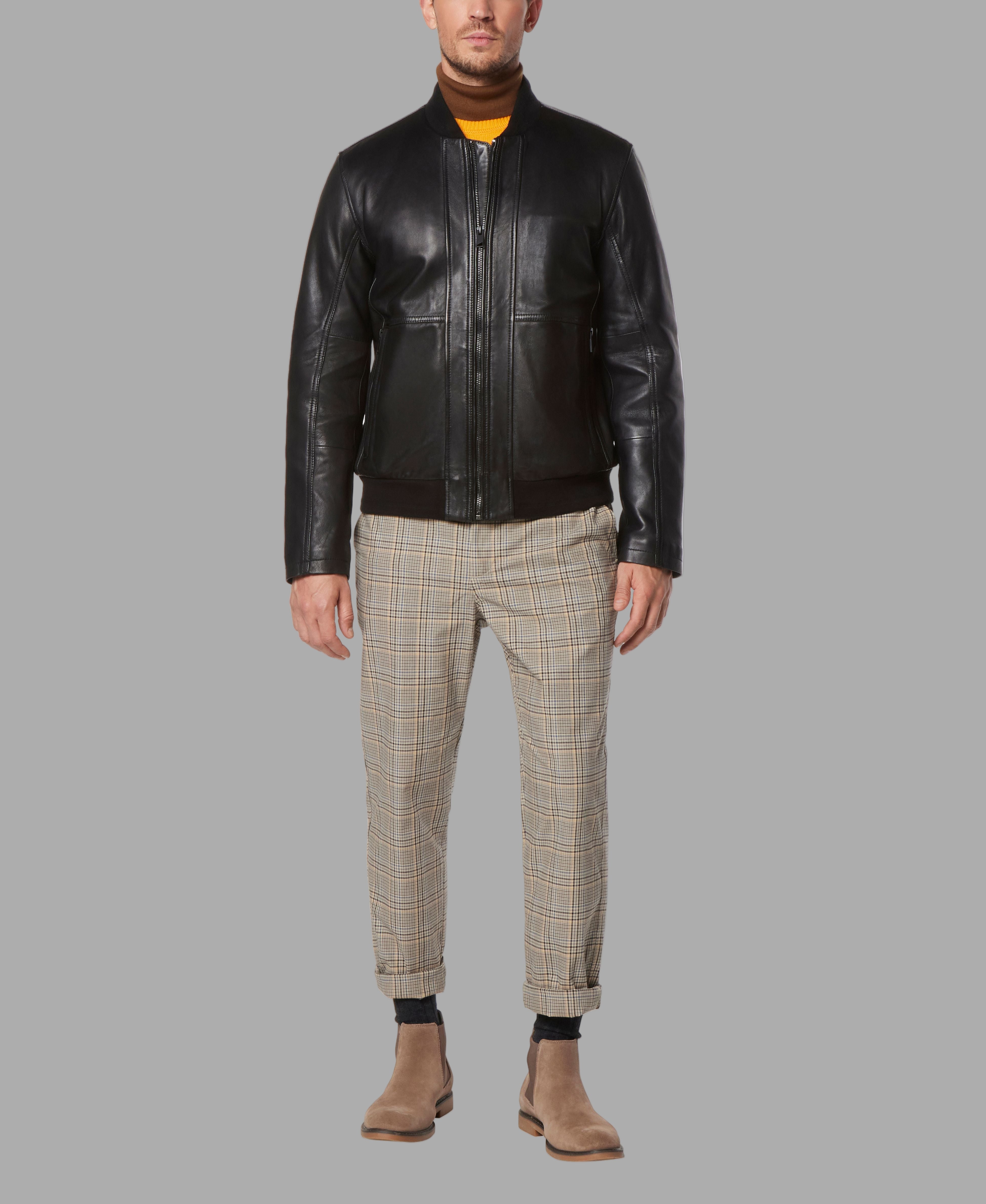 MacNeil Leather Bomber Jacket View 3 | Jackets and Coats MacNeil Leather Bomber Jacket View 3 | Jackets and Coats