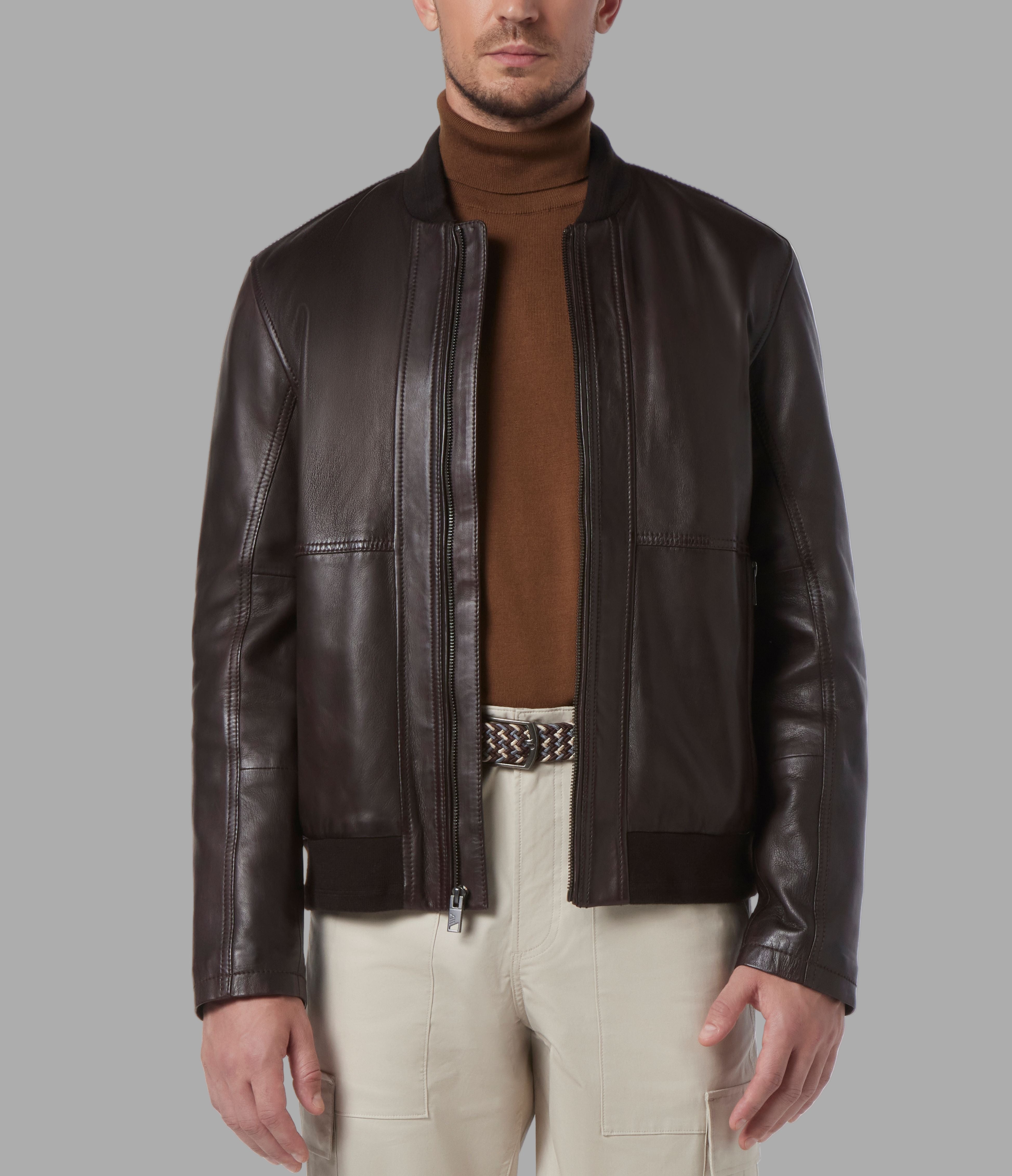MacNeil Leather Bomber Jacket View 1 | Men's Jackets & Coats MacNeil Leather Bomber Jacket View 1 | Men's Jackets & Coats