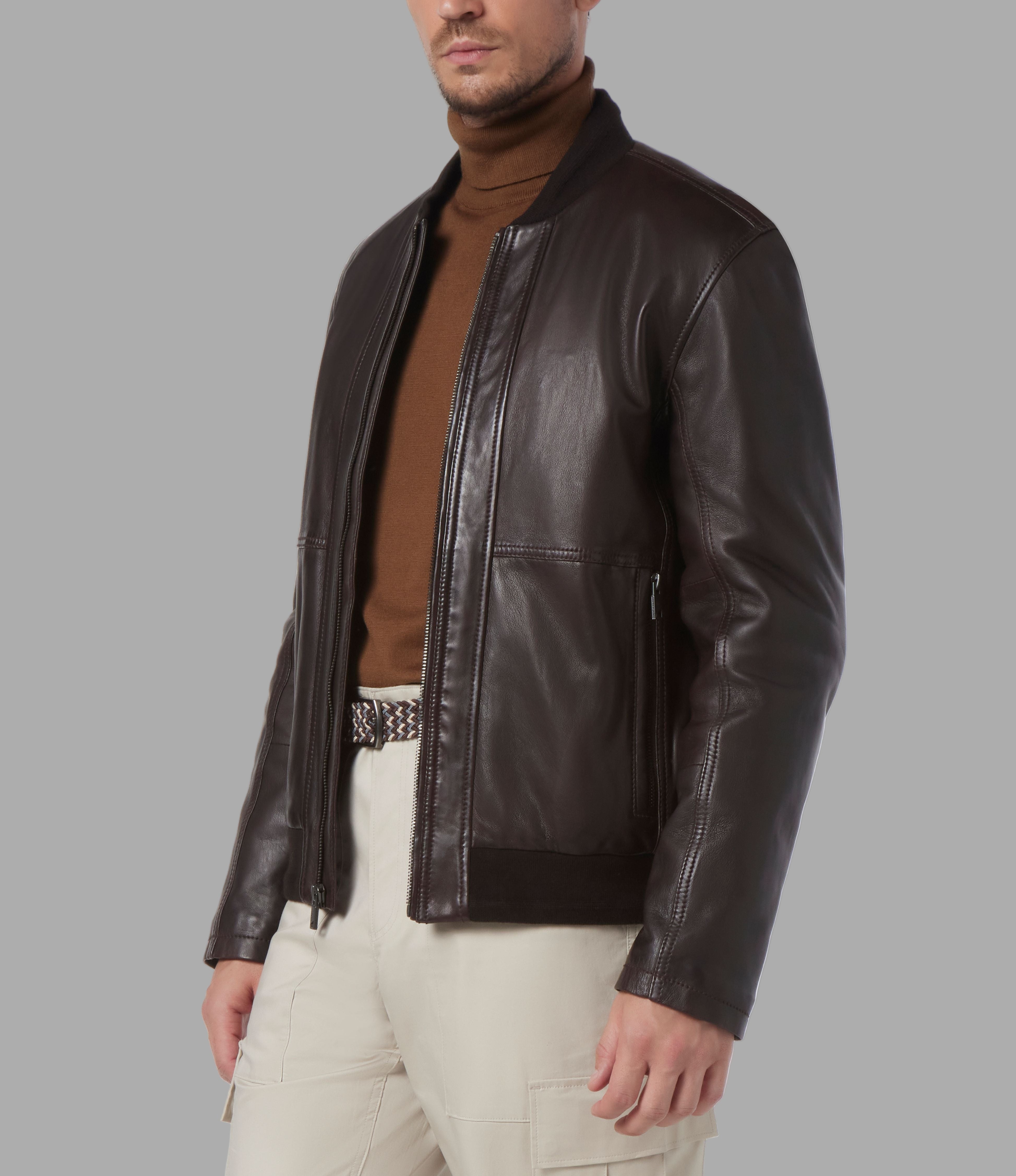 MacNeil Leather Bomber Jacket View 2 | Men's Jackets & Coats MacNeil Leather Bomber Jacket View 2 | Men's Jackets & Coats