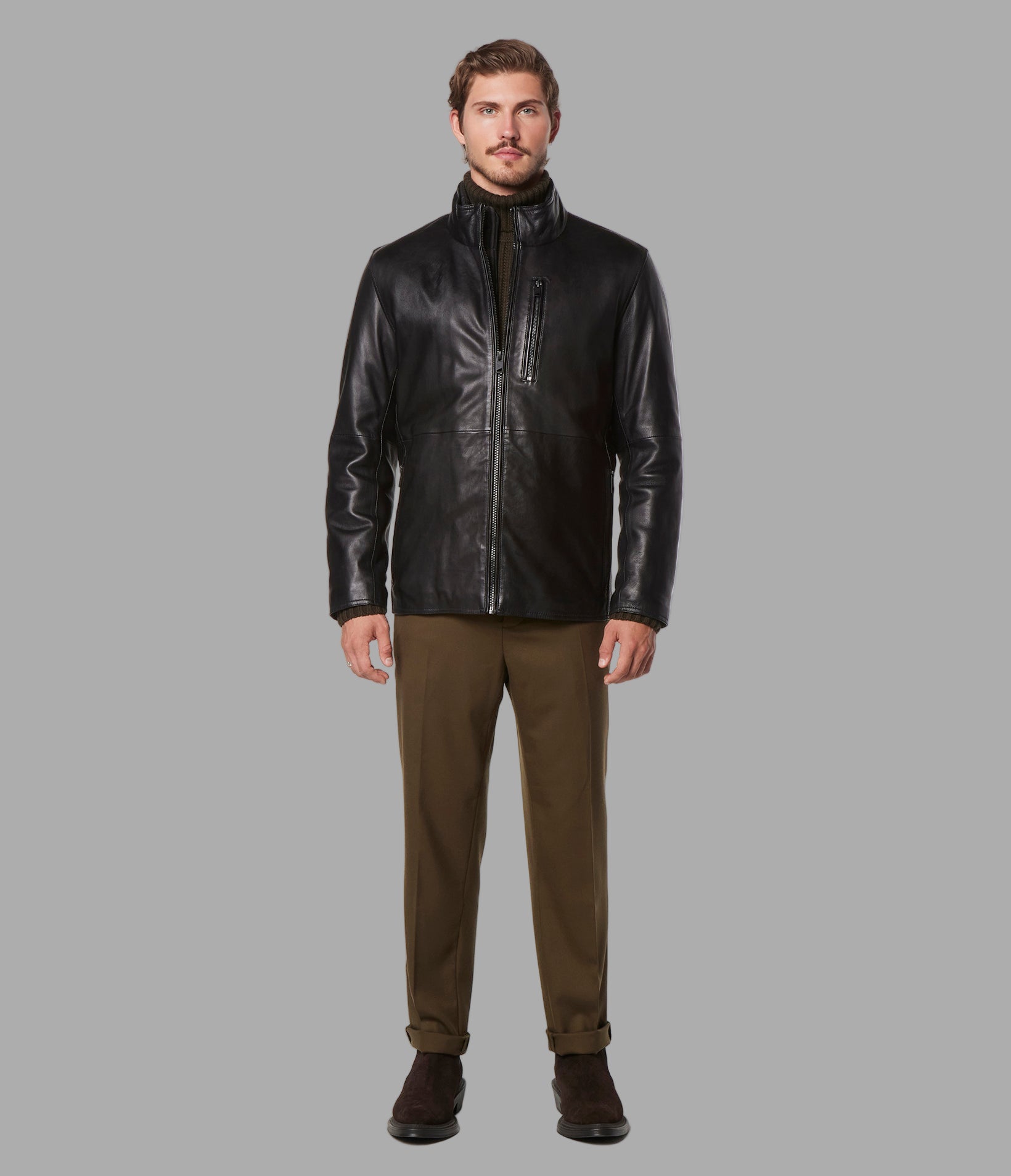 Wollman Leather Zip Up Jacket View 4 | Jackets and Coats Wollman Leather Zip Up Jacket View 4 | Jackets and Coats