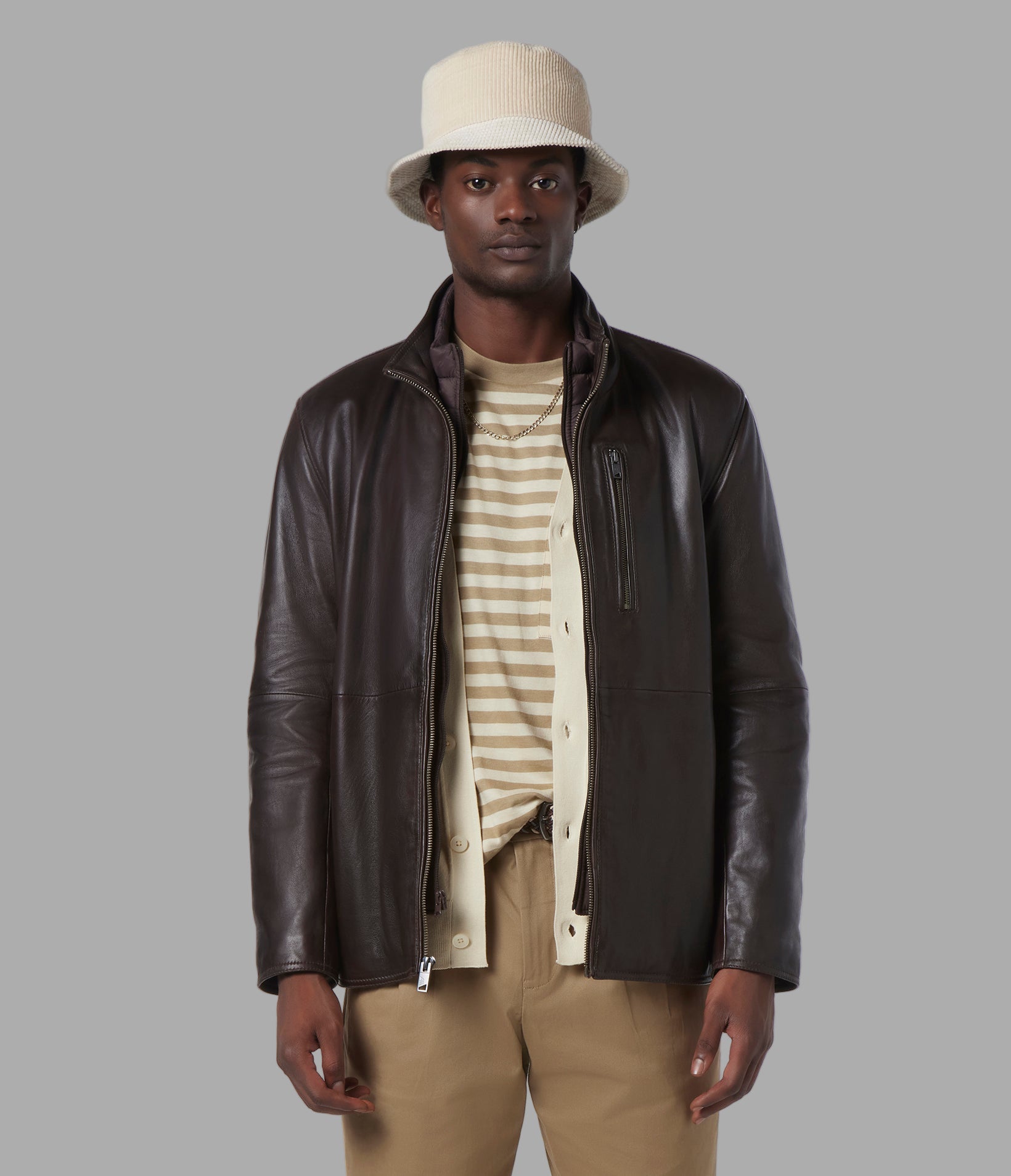 Wollman Leather Zip Up Jacket View 1 | Jackets and Coats Wollman Leather Zip Up Jacket View 1 | Jackets and Coats