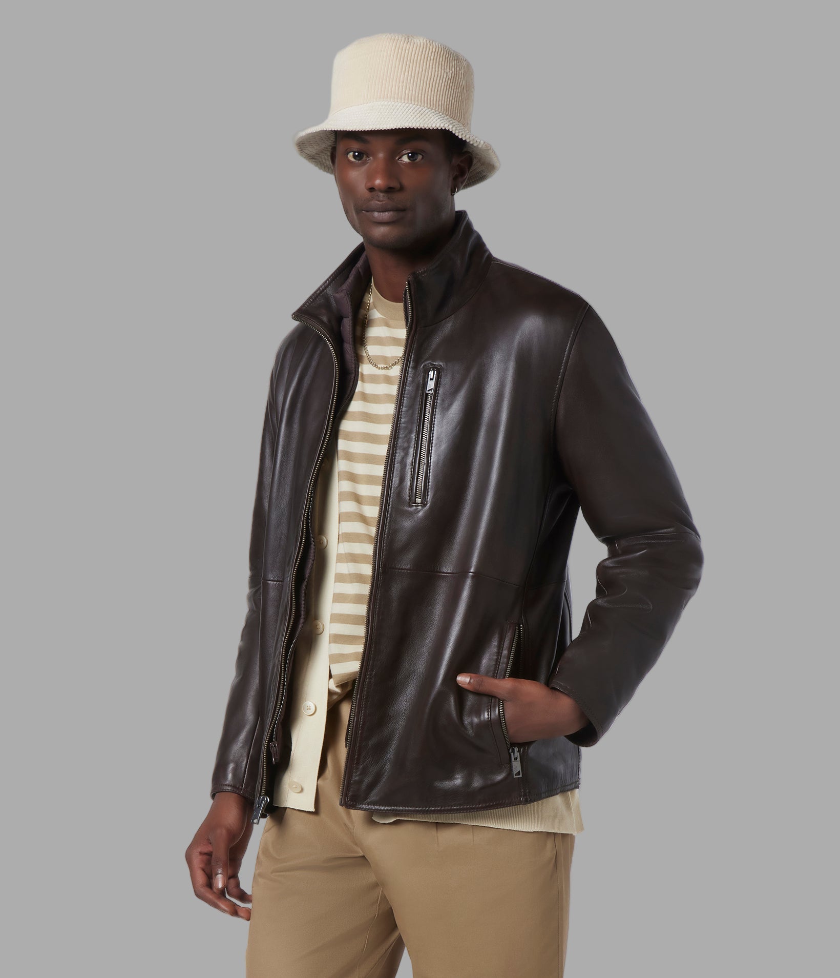 Wollman Leather Zip Up Jacket View 2 | Jackets and Coats Wollman Leather Zip Up Jacket View 2 | Jackets and Coats