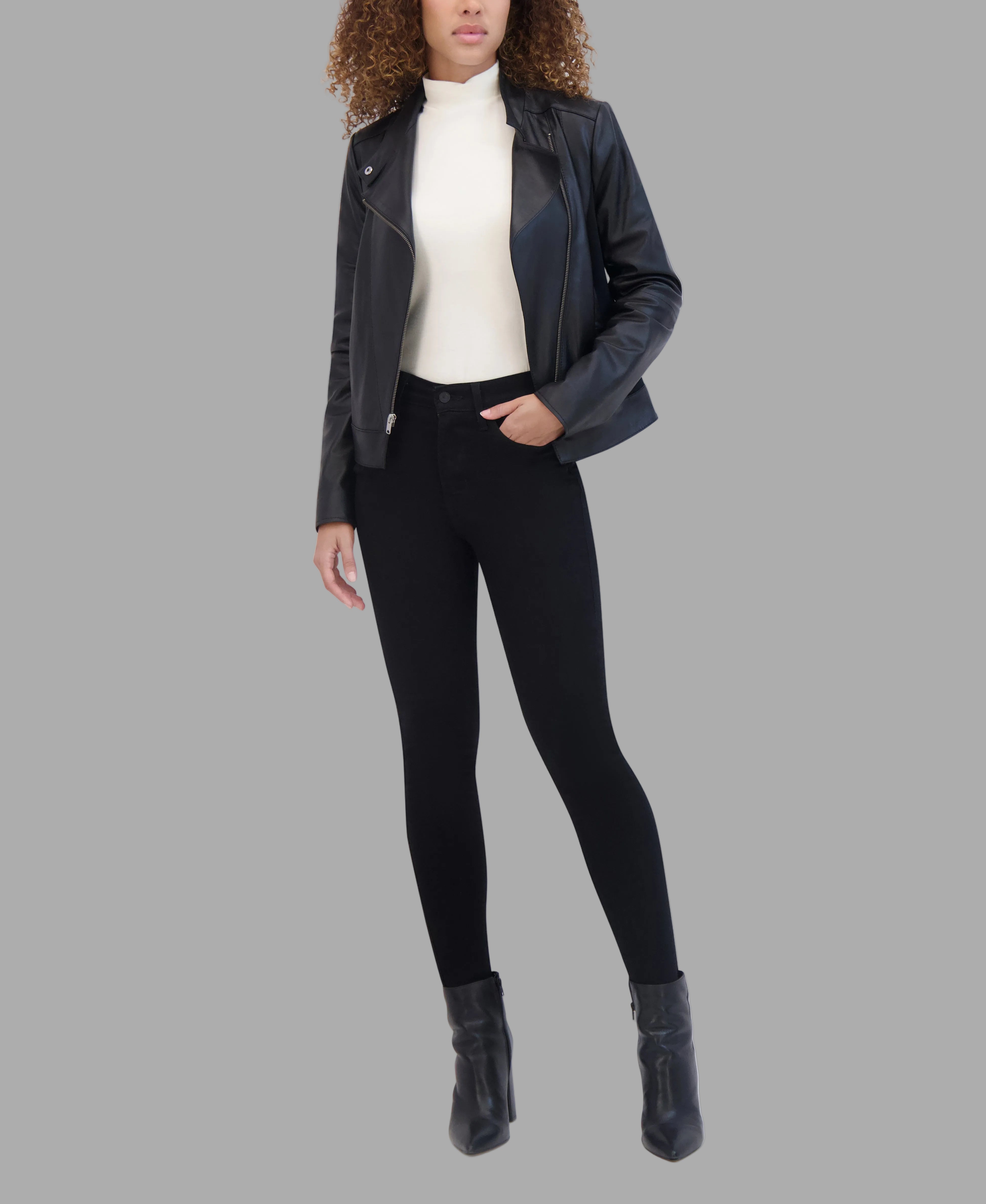 Messina Asymmetrical Leather Moto Jacket View 4 | Motorcycle Jackets Messina Asymmetrical Leather Moto Jacket View 4 | Motorcycle Jackets