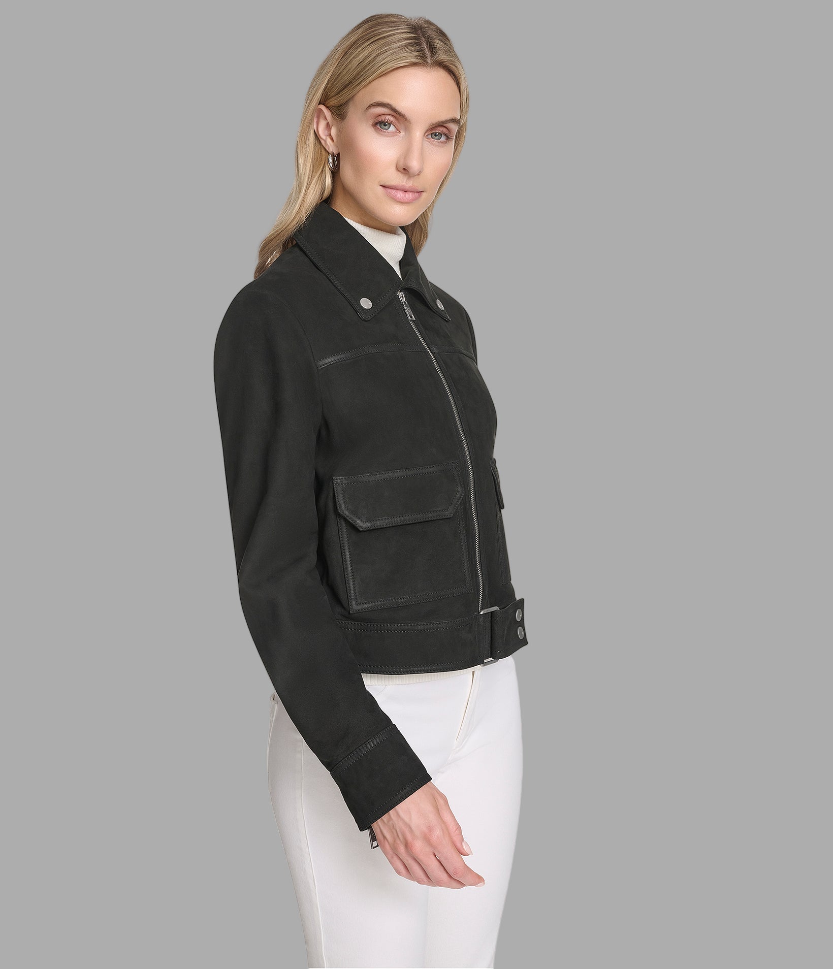 Lunetta Leather Trucker Jacket View 2 | Women's Collection Lunetta Leather Trucker Jacket View 2 | Women's Collection