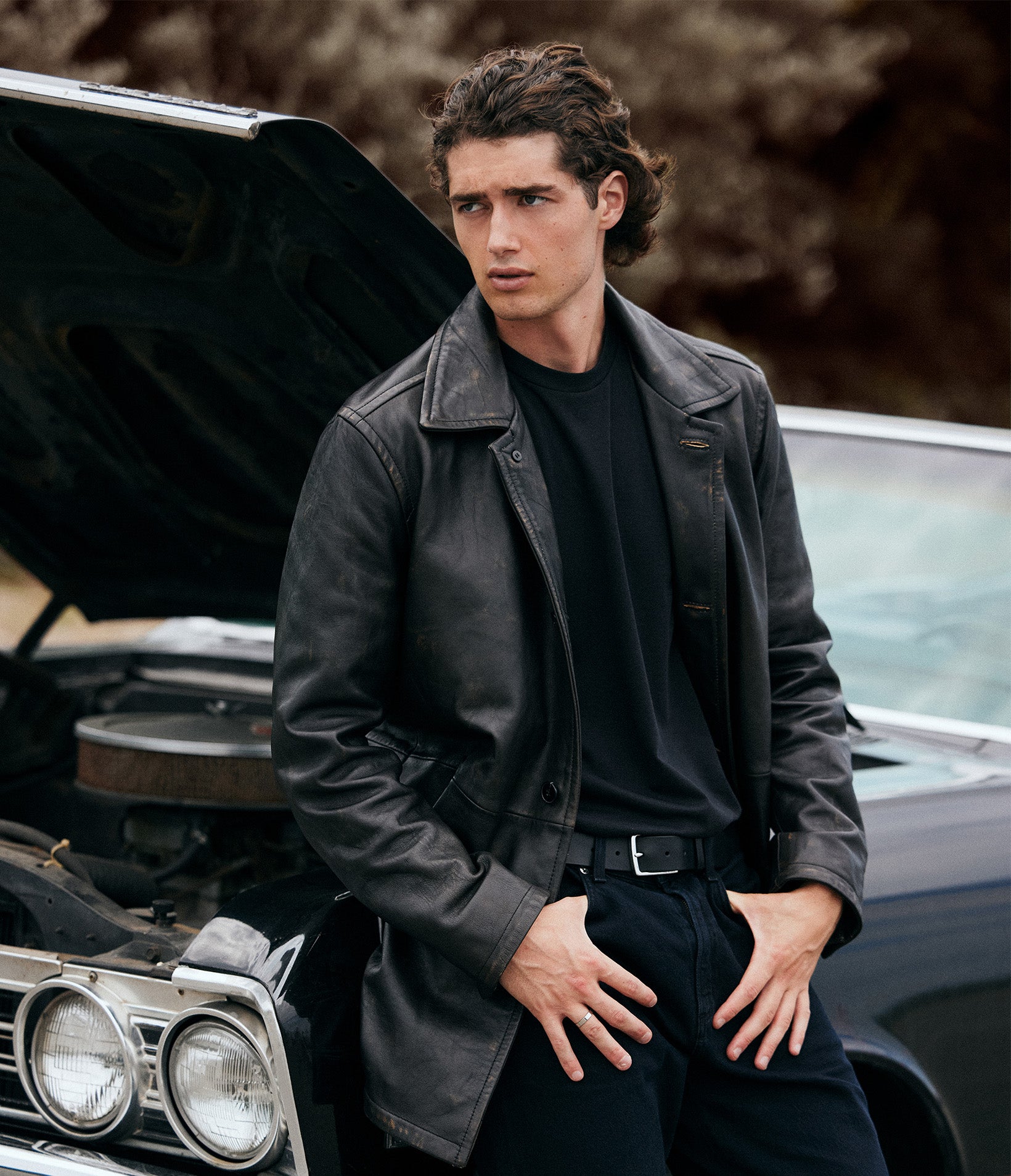 Antonio Leather Car Coat View 7 Antonio Leather Car Coat View 7