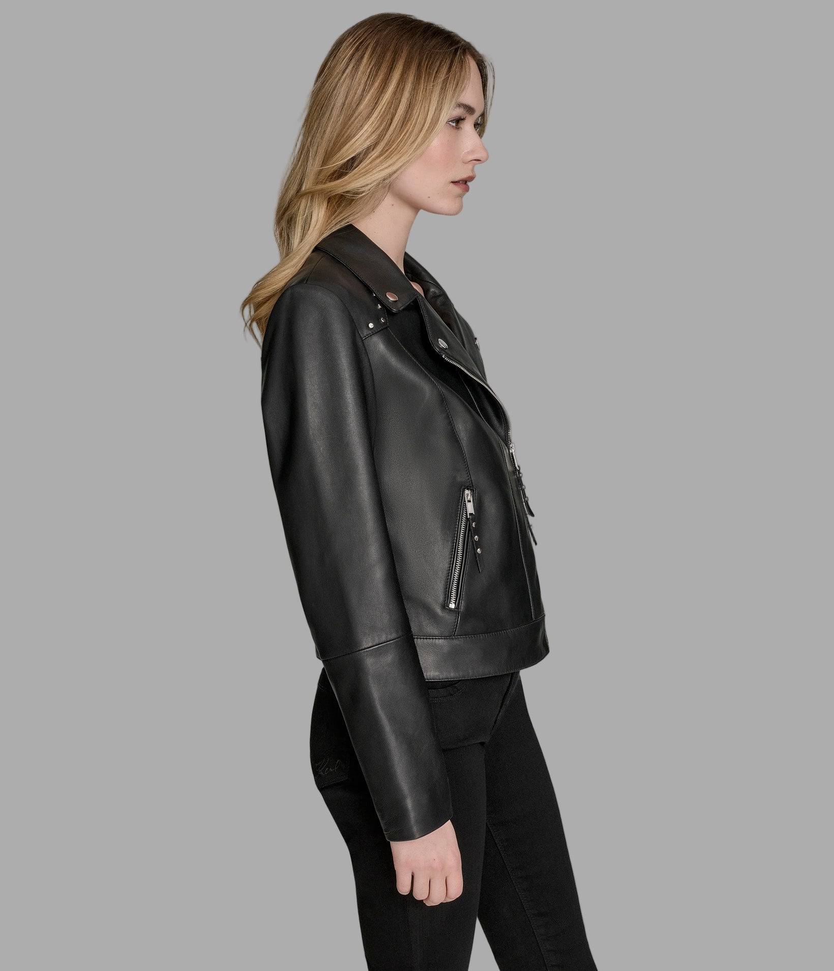 Addie Studded Asymmetric Moto Leather Jacket View 4 | Motorcycle Jackets Addie Studded Asymmetric Moto Leather Jacket View 4 | Motorcycle Jackets