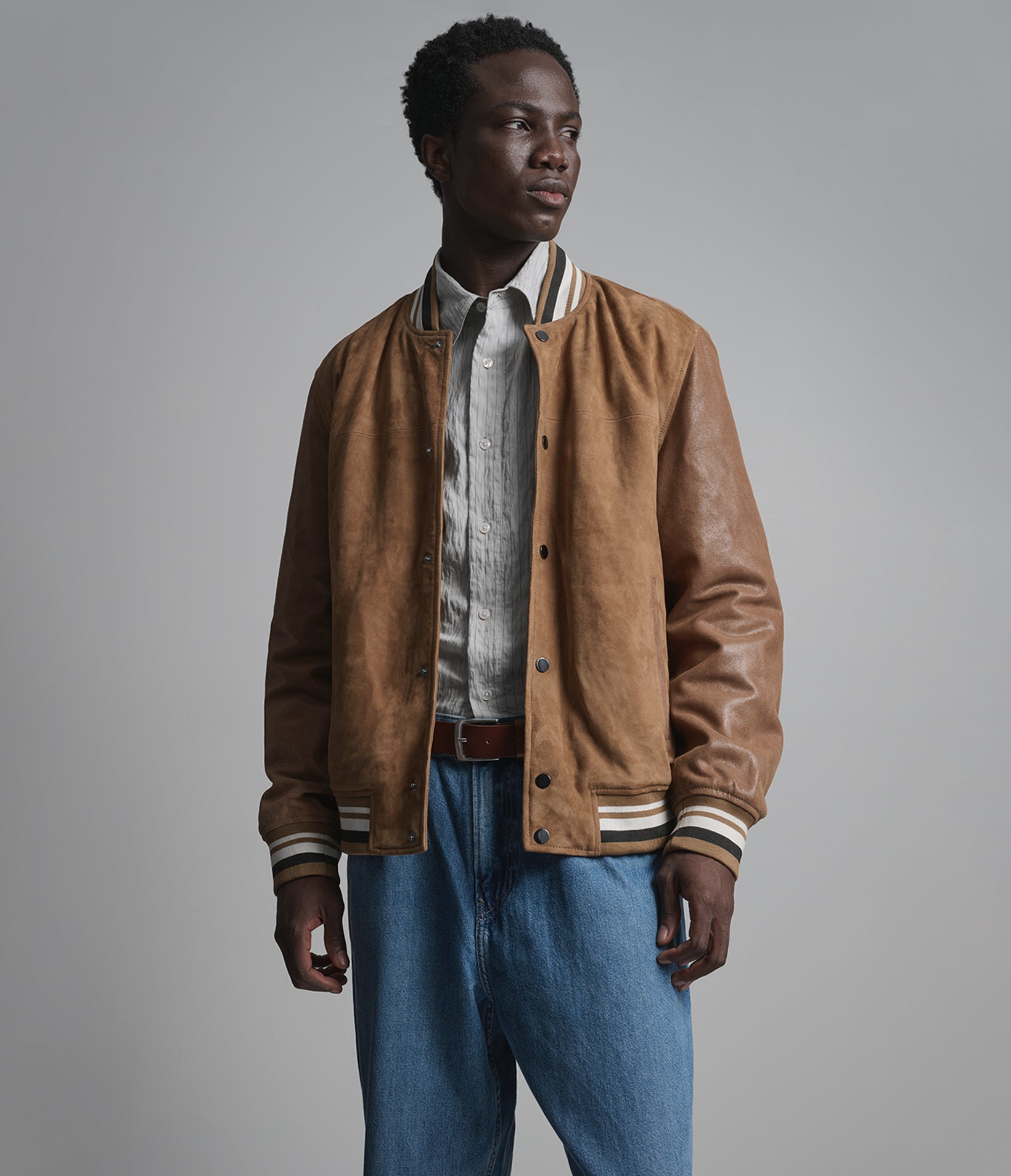 Micah Leather Vintage Varsity Jacket View 5 | Bomber Jackets Micah Leather Vintage Varsity Jacket View 5 | Bomber Jackets