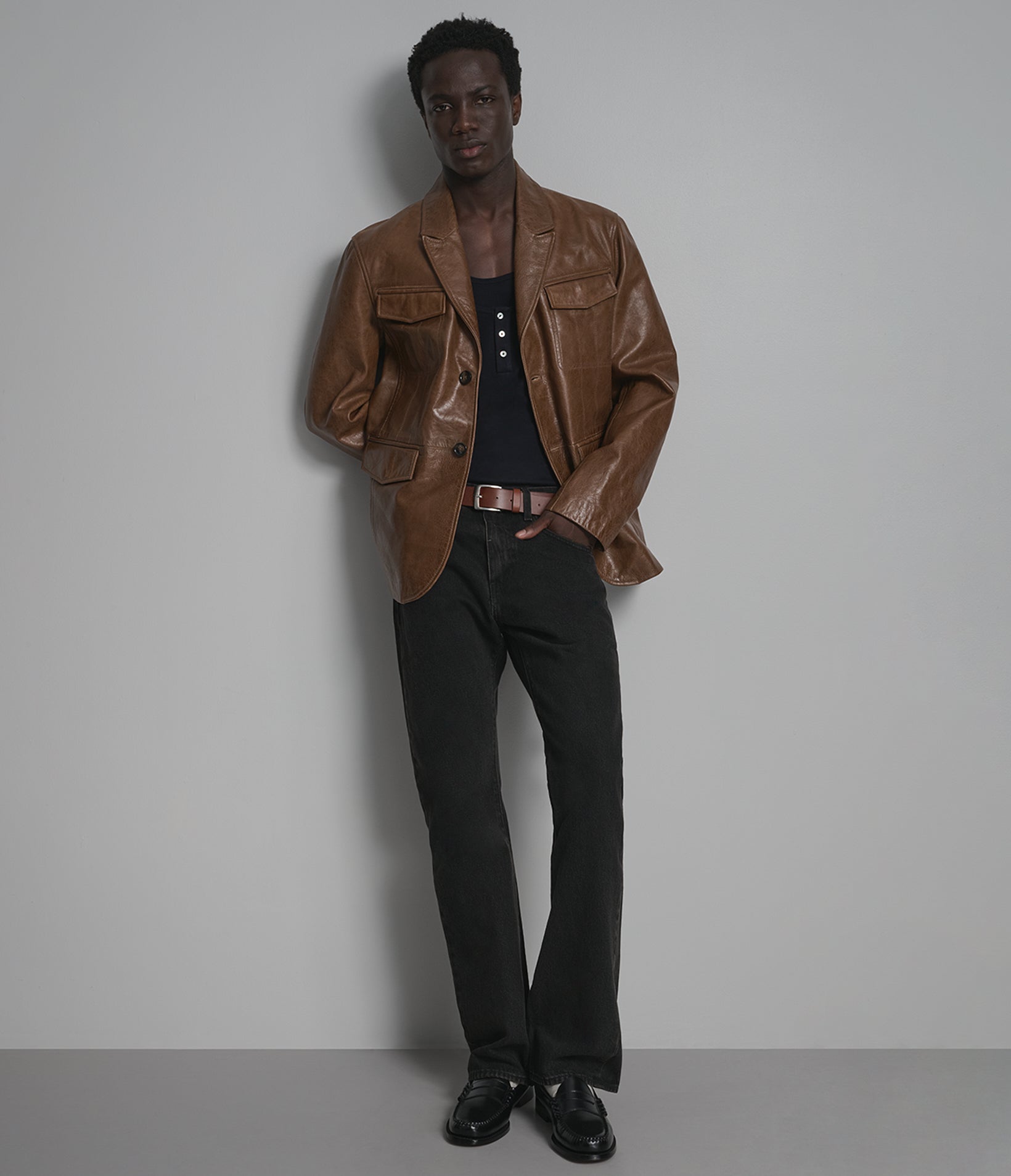 River Vintage Leather Blazer View 4 | Men's Collection River Vintage Leather Blazer View 4 | Men's Collection