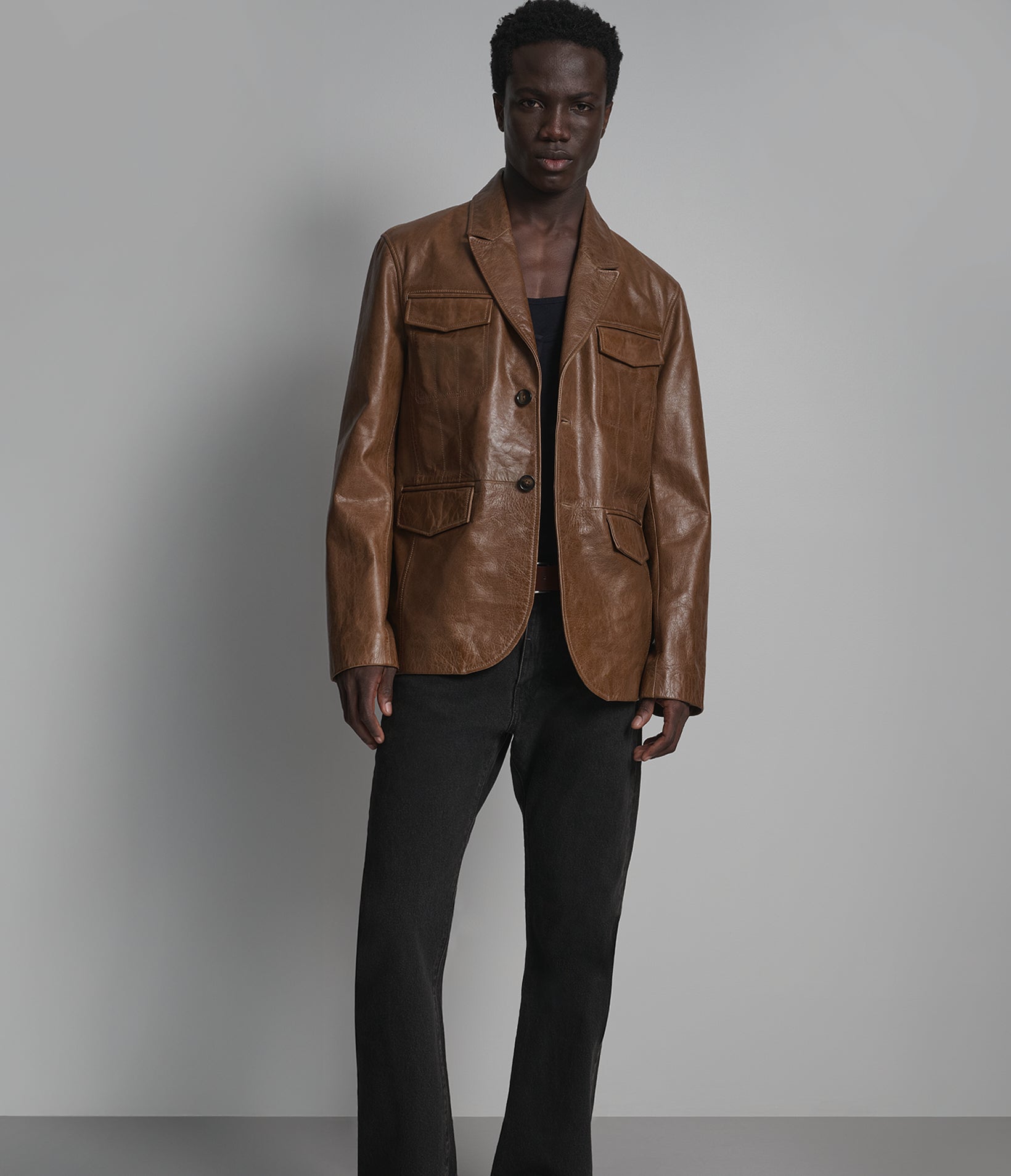 River Vintage Leather Blazer View 5 | Men's Collection River Vintage Leather Blazer View 5 | Men's Collection