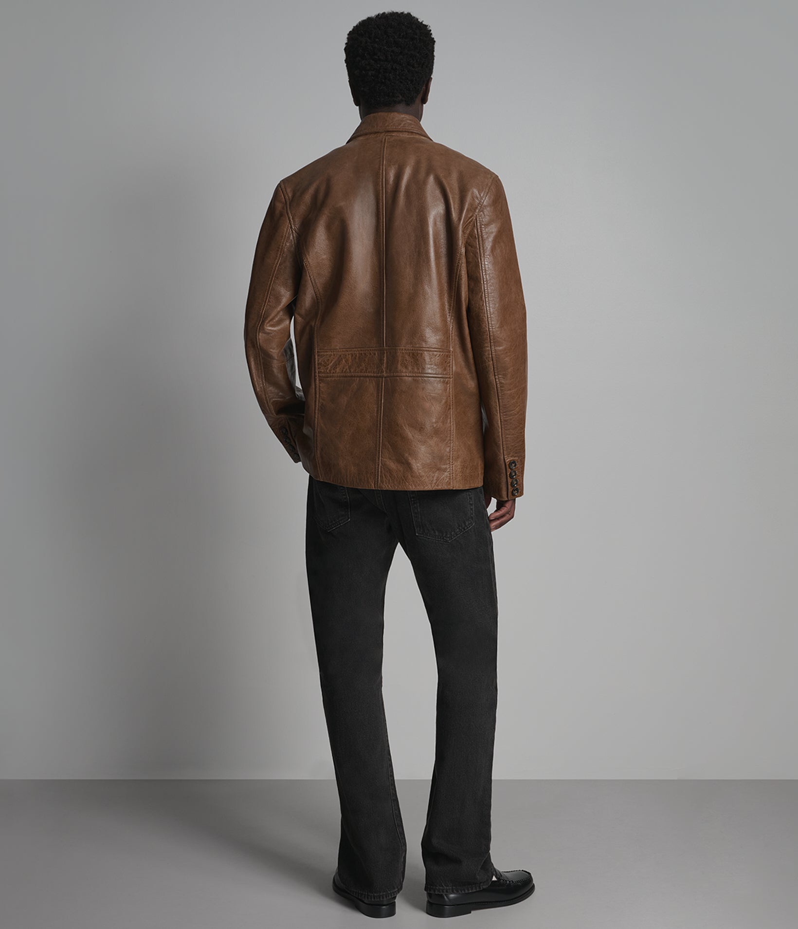 River Vintage Leather Blazer View 3 | Men's Collection River Vintage Leather Blazer View 3 | Men's Collection