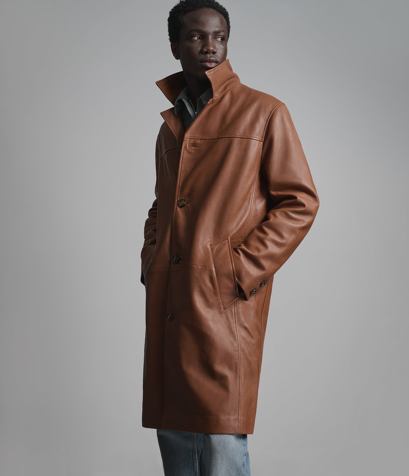 Derek Leather Car Coat View 6 | Men's Tannery West Derek Leather Car Coat View 6 | Men's Tannery West
