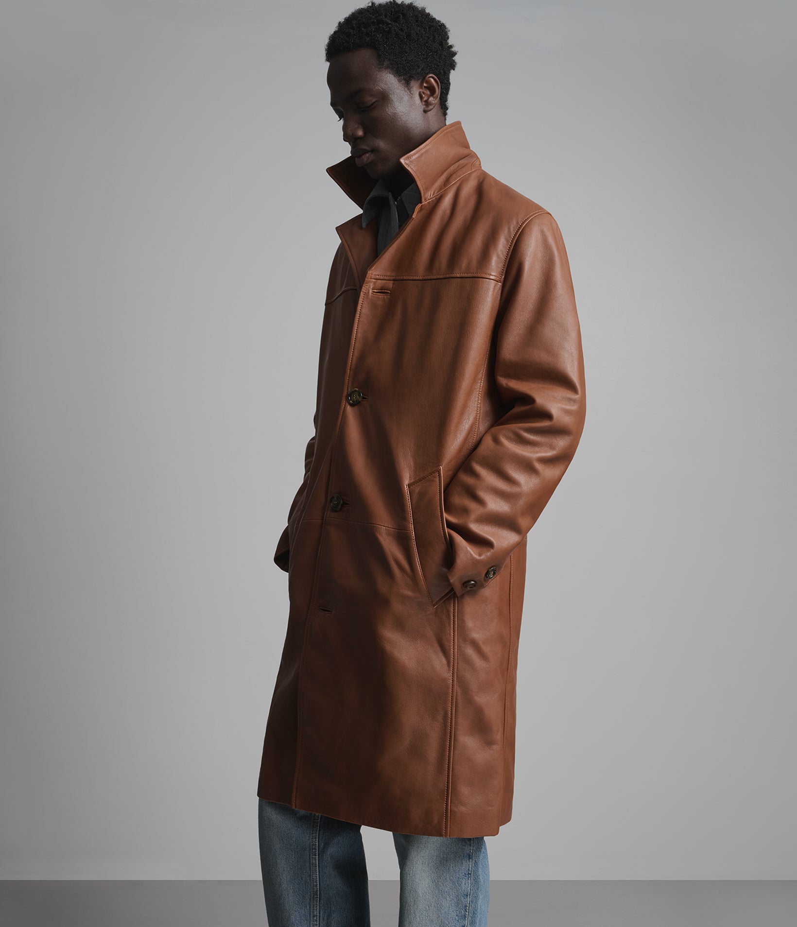 Derek Leather Car Coat View 2 | Men's Jackets & Coats Derek Leather Car Coat View 2 | Men's Jackets & Coats