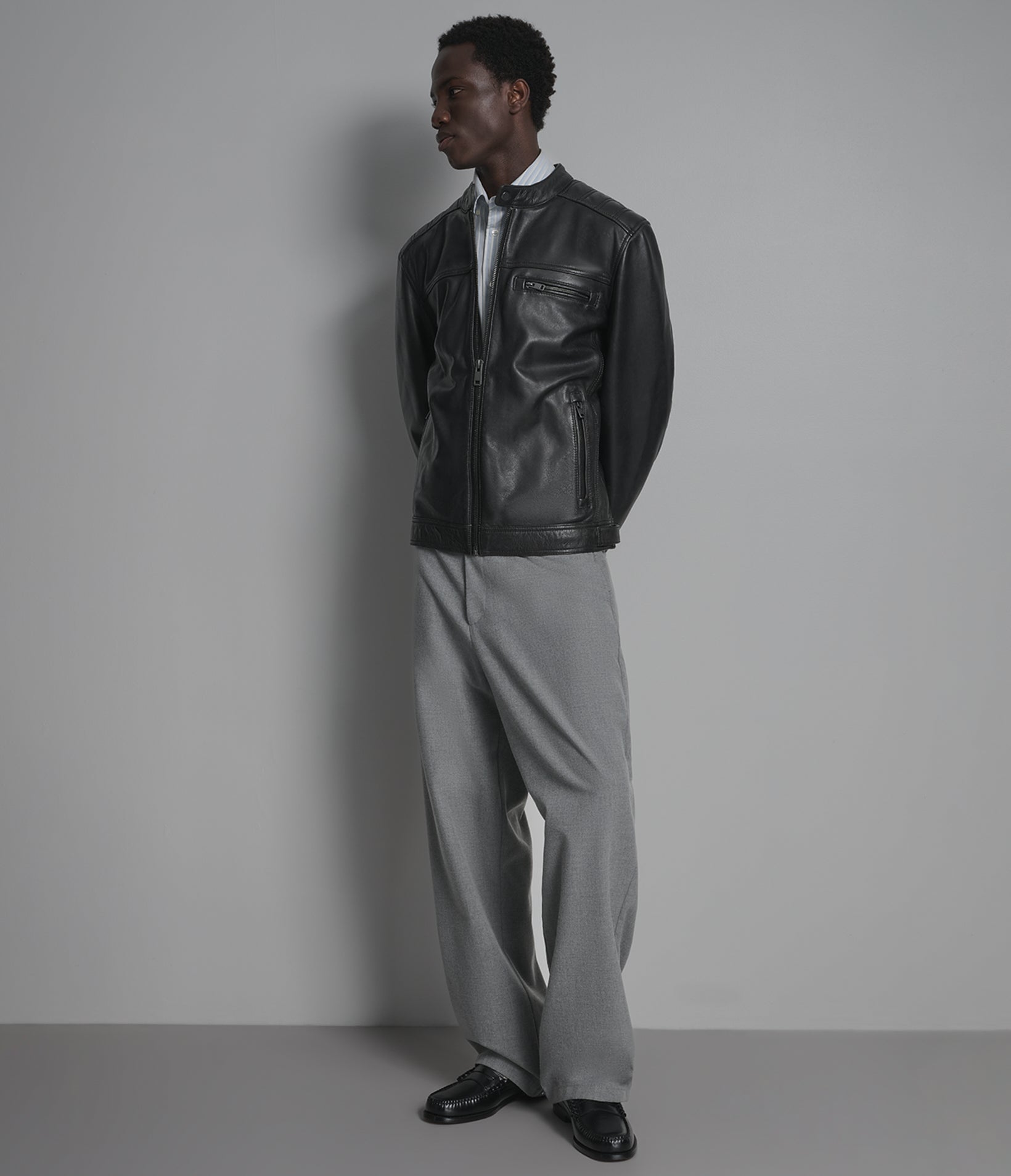 Ethan Leather Racer Jacket View 4 | Men's Sale Ethan Leather Racer Jacket View 4 | Men's Sale