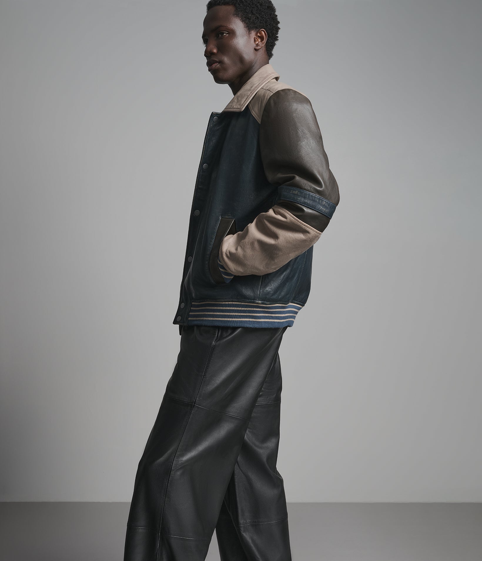 Bryson Leather Varsity Jacket View 5 Bryson Leather Varsity Jacket View 5