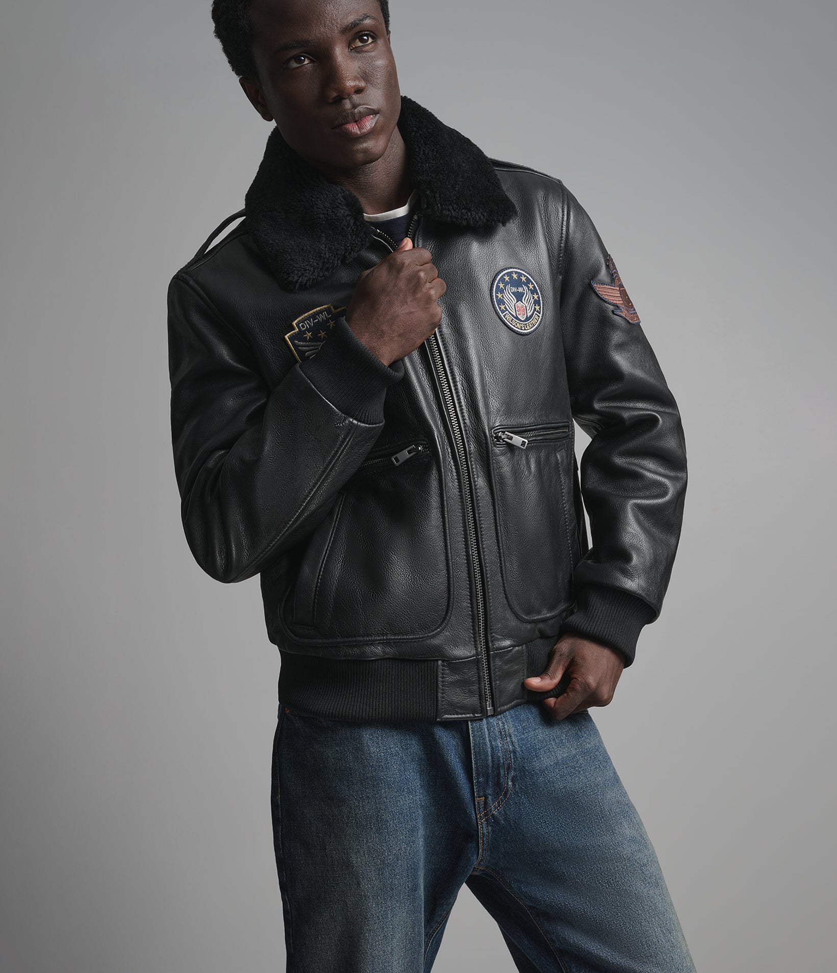 Cane Vintage Shearling Aviator Jacket View 2 | Men's Jackets & Coats Cane Vintage Shearling Aviator Jacket View 2 | Men's Jackets & Coats