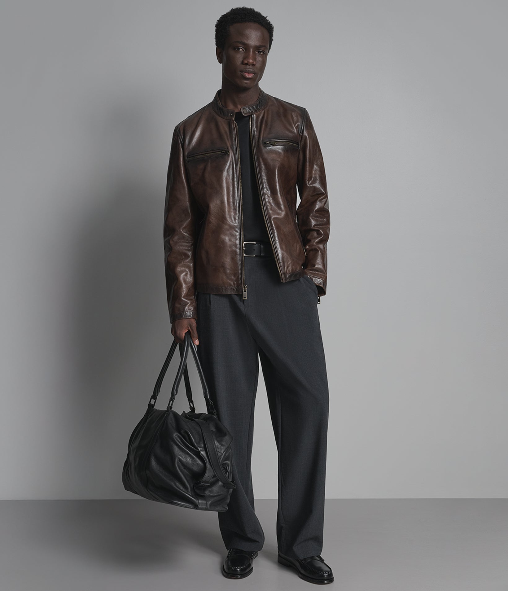 Cullen Leather Vintage Racer Jacket View 4 Cullen Leather Vintage Racer Jacket View 4