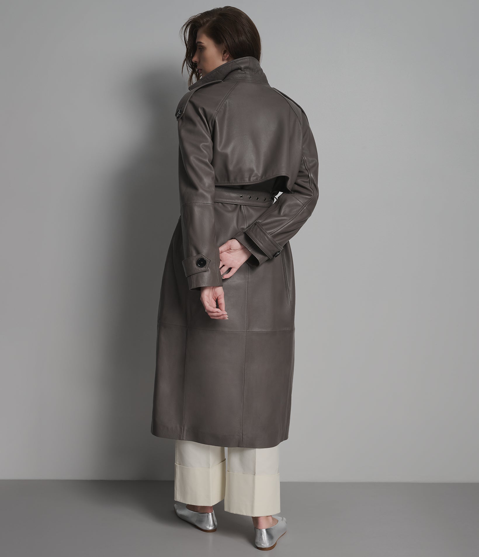 Esme Leather Trench Coat View 3 | Trench Coats Esme Leather Trench Coat View 3 | Trench Coats