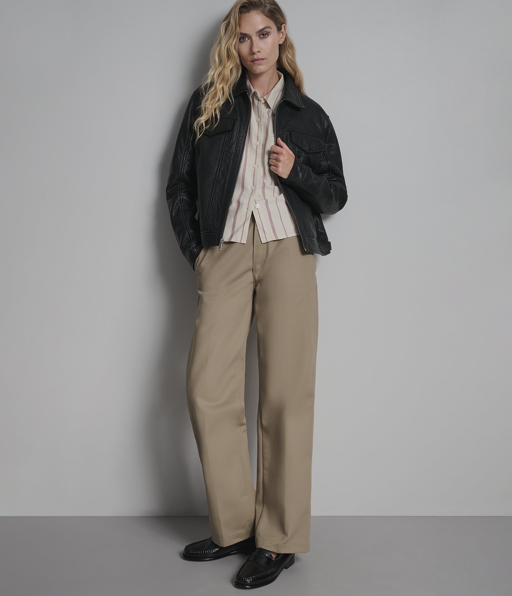 Nicole Textured Leather Trucker Jacket View 3 | Women's Tannery West Nicole Textured Leather Trucker Jacket View 3 | Women's Tannery West