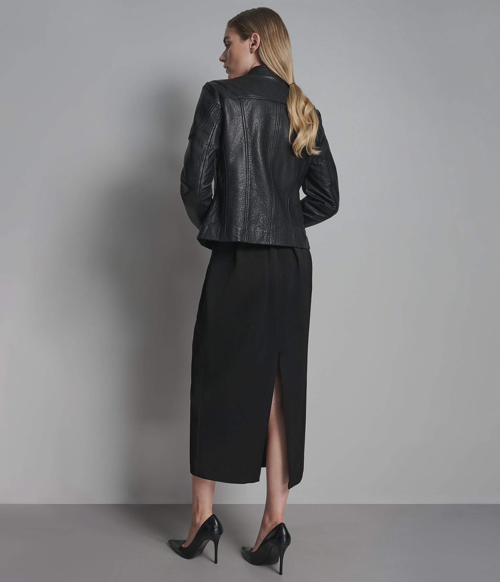 Dream Textured Leather Scuba Jacket View 3 | Women's Tannery West Dream Textured Leather Scuba Jacket View 3 | Women's Tannery West