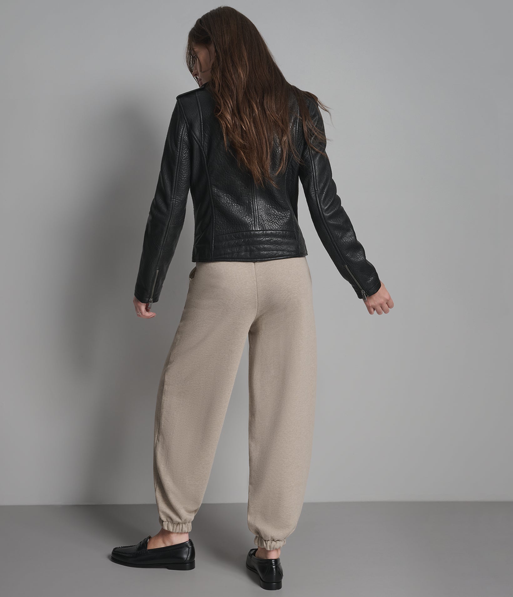 Heidi Textured Leather Moto Jacket | Wilsons Leather