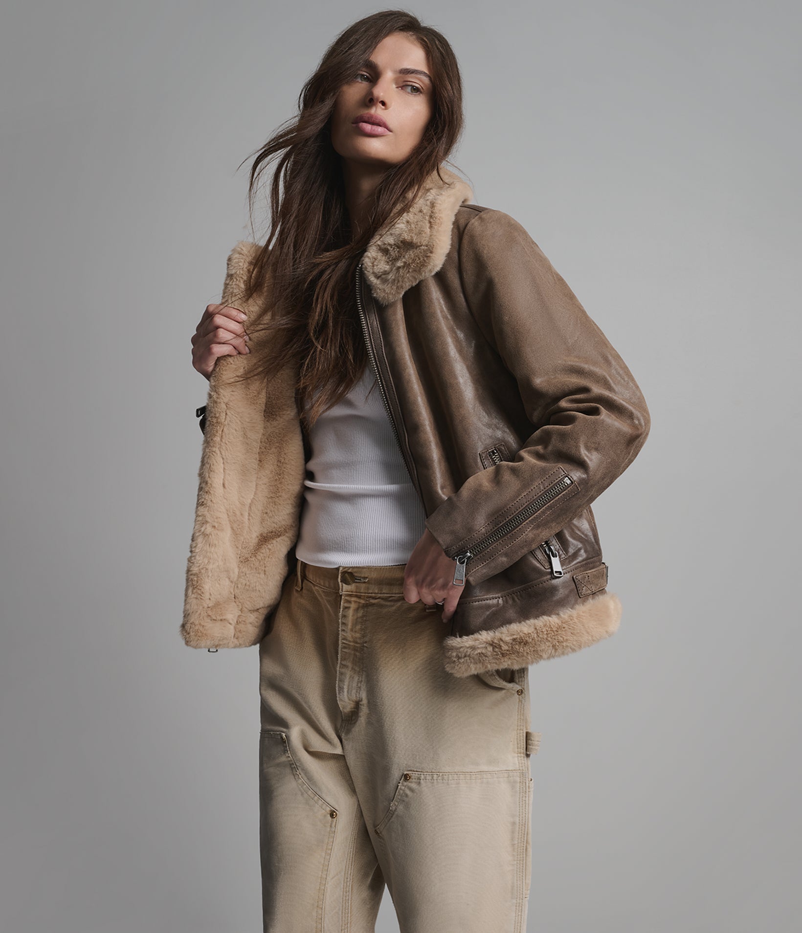 Riley Faux Shearling Coat View 1 | Women's Collection Riley Faux Shearling Coat View 1 | Women's Collection