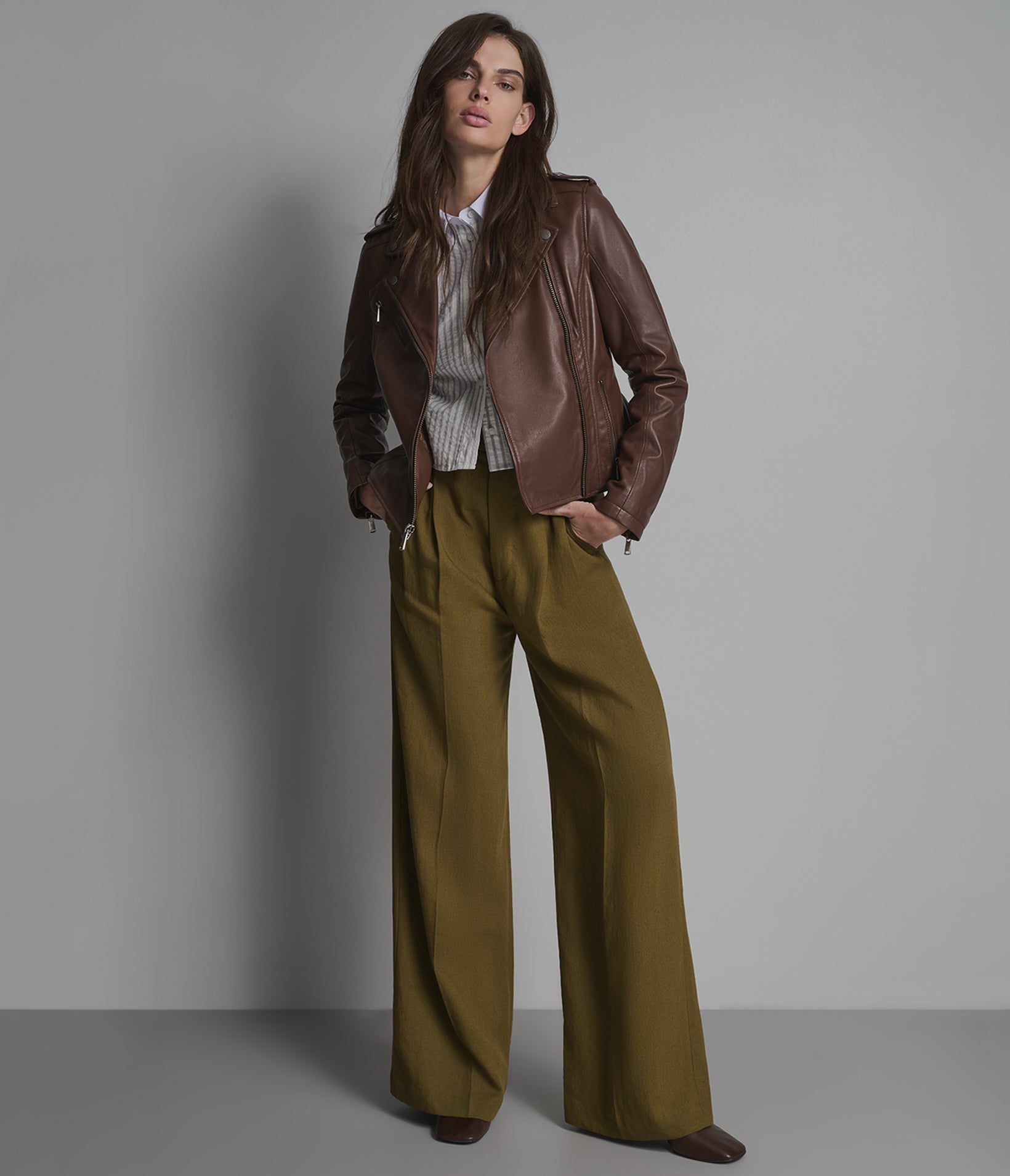 Madeline Asymmetrical Leather Moto Jacket View 3 | Women's Best Sellers Madeline Asymmetrical Leather Moto Jacket View 3 | Women's Best Sellers