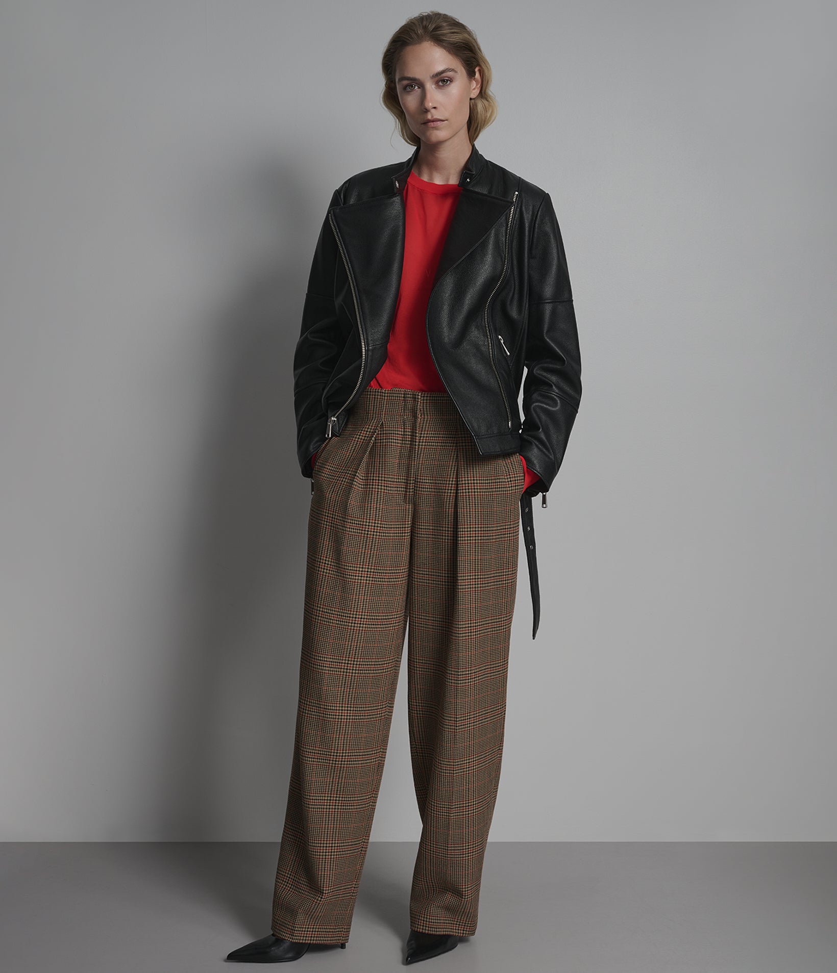 Miley Oversized Leather Moto Jacket View 5 | Women's Leather Miley Oversized Leather Moto Jacket View 5 | Women's Leather