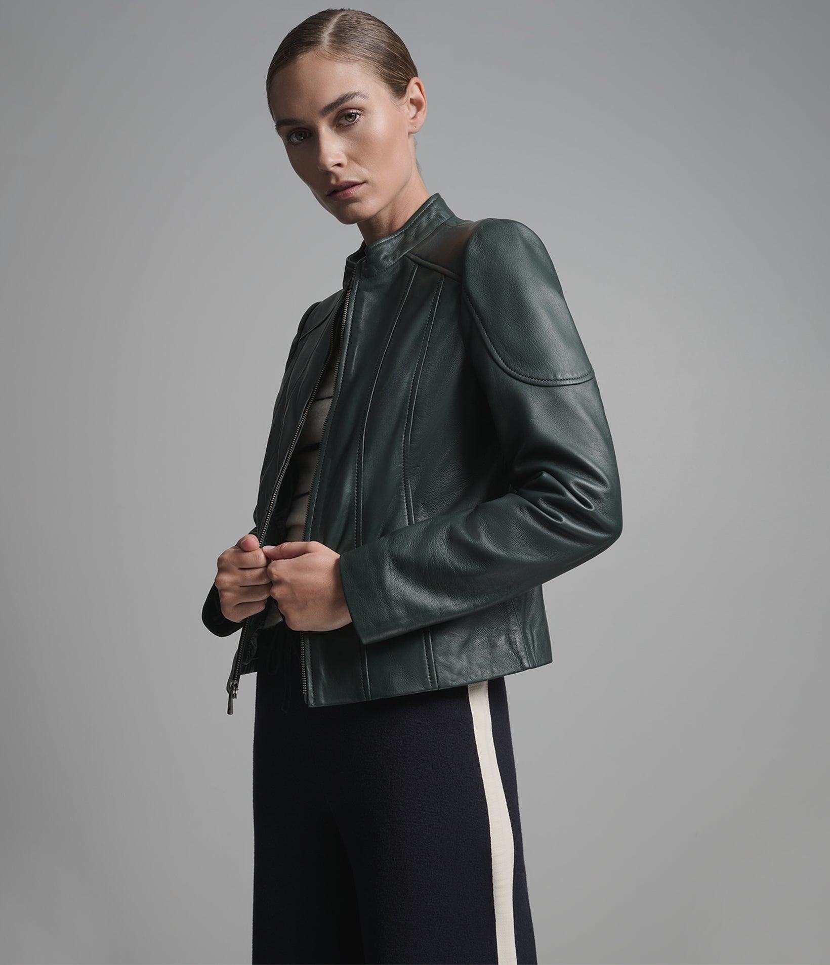 Caitlin Leather Scuba Jacket View 2 | Women's Sale Caitlin Leather Scuba Jacket View 2 | Women's Sale