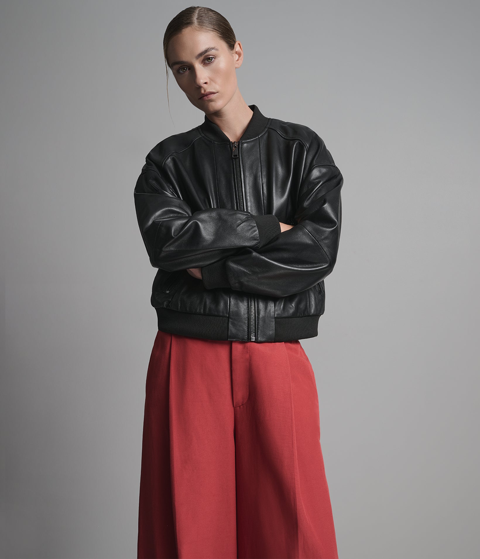 Paris Leather Bomber Jacket View 3 | Women's Sale Paris Leather Bomber Jacket View 3 | Women's Sale