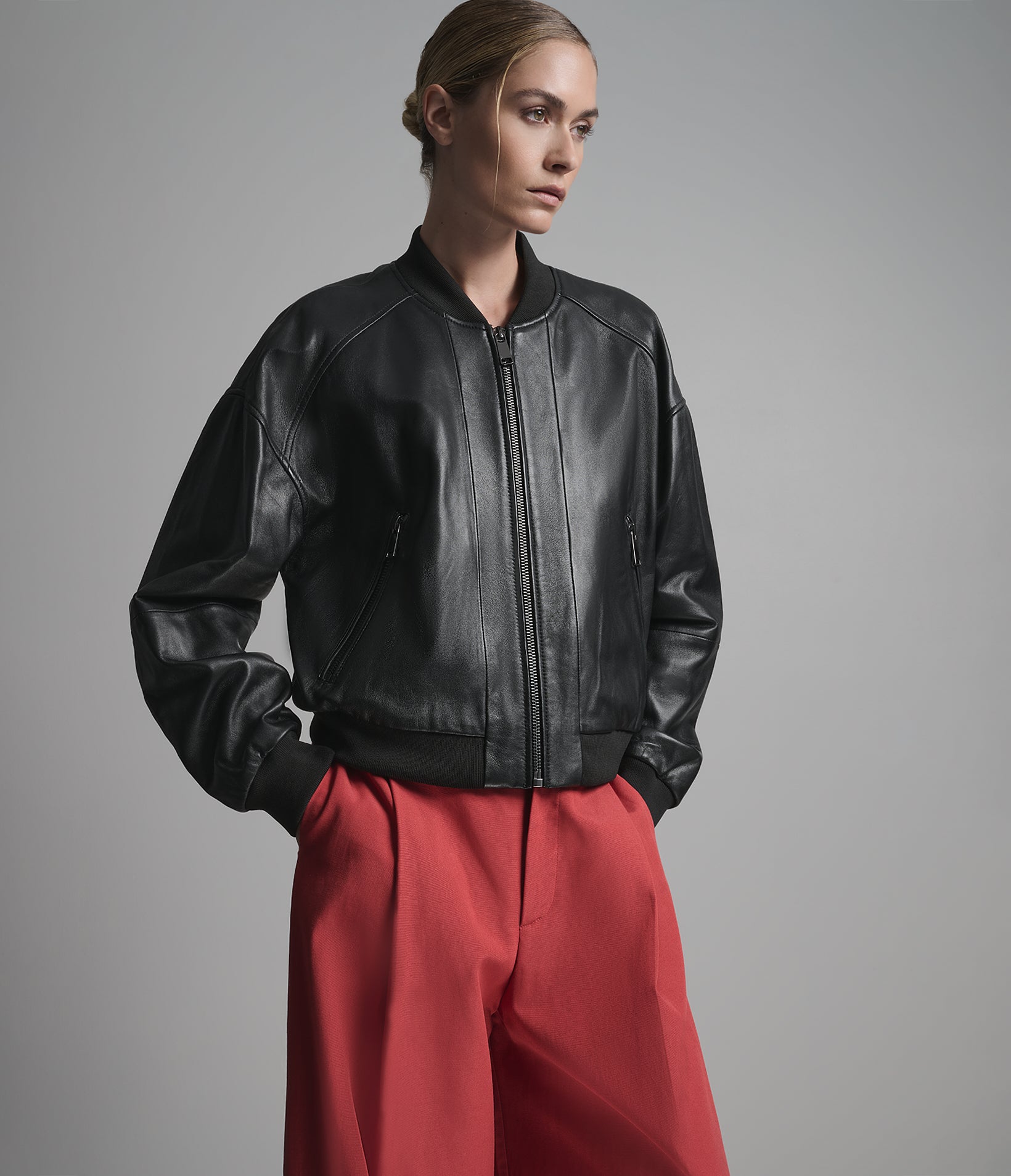 Paris Leather Bomber Jacket View 5 | Women's Sale Paris Leather Bomber Jacket View 5 | Women's Sale