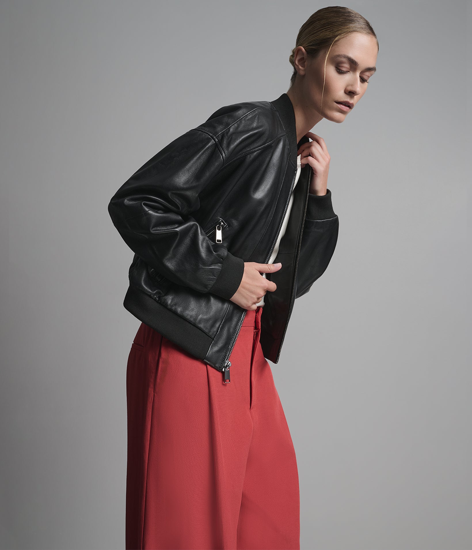 Paris Leather Bomber Jacket View 4 | Women's Sale Paris Leather Bomber Jacket View 4 | Women's Sale