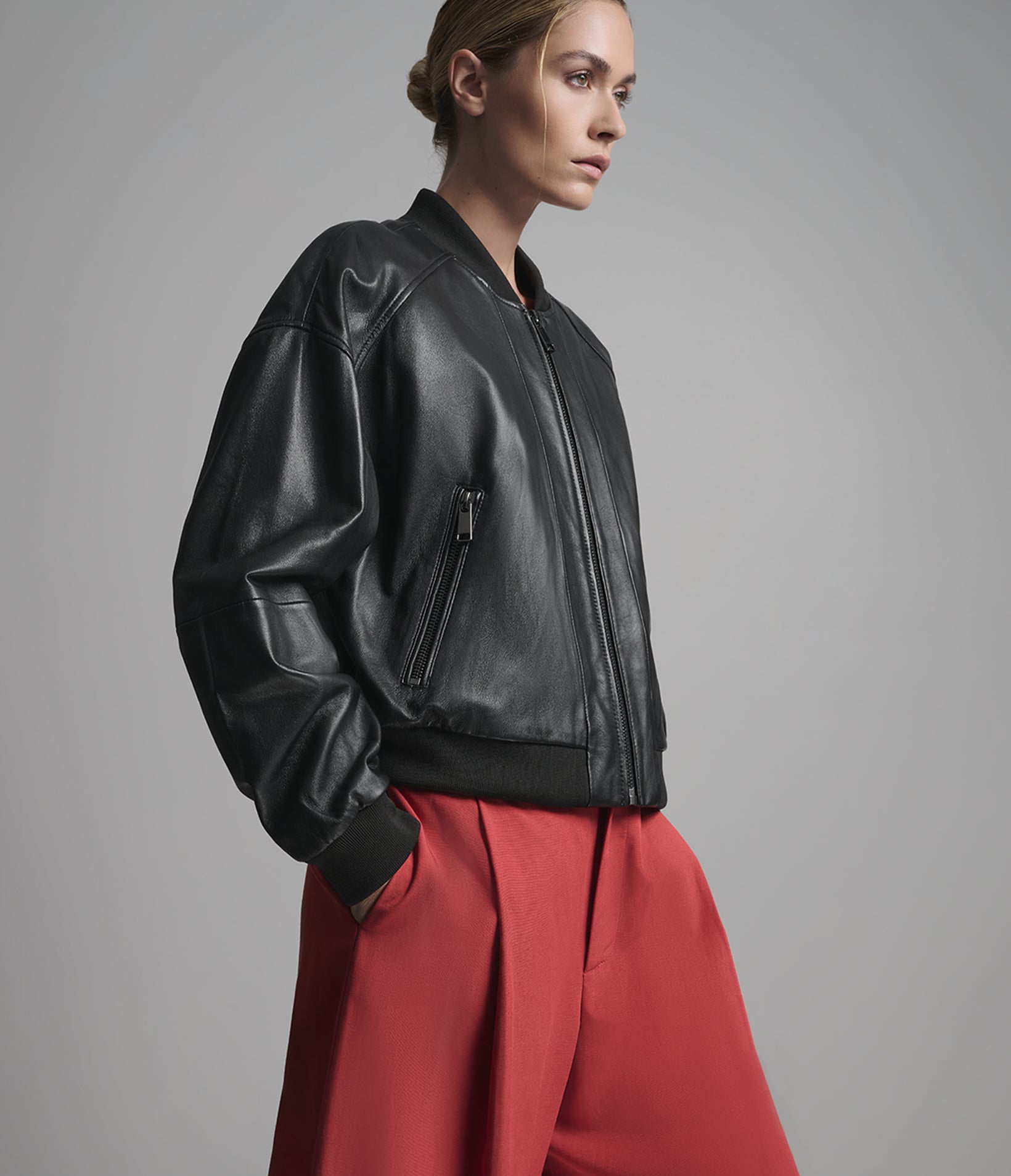 Paris Leather Bomber Jacket View 2 | Women's Sale Paris Leather Bomber Jacket View 2 | Women's Sale