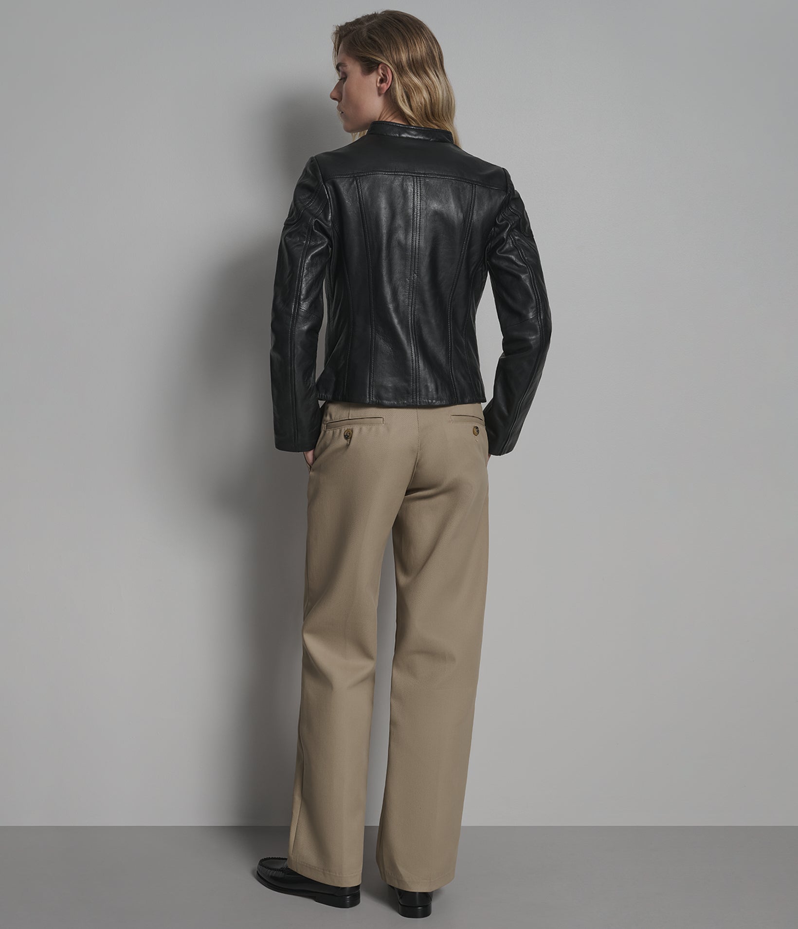 Caitlin Leather Scuba Jacket | Wilsons Leather