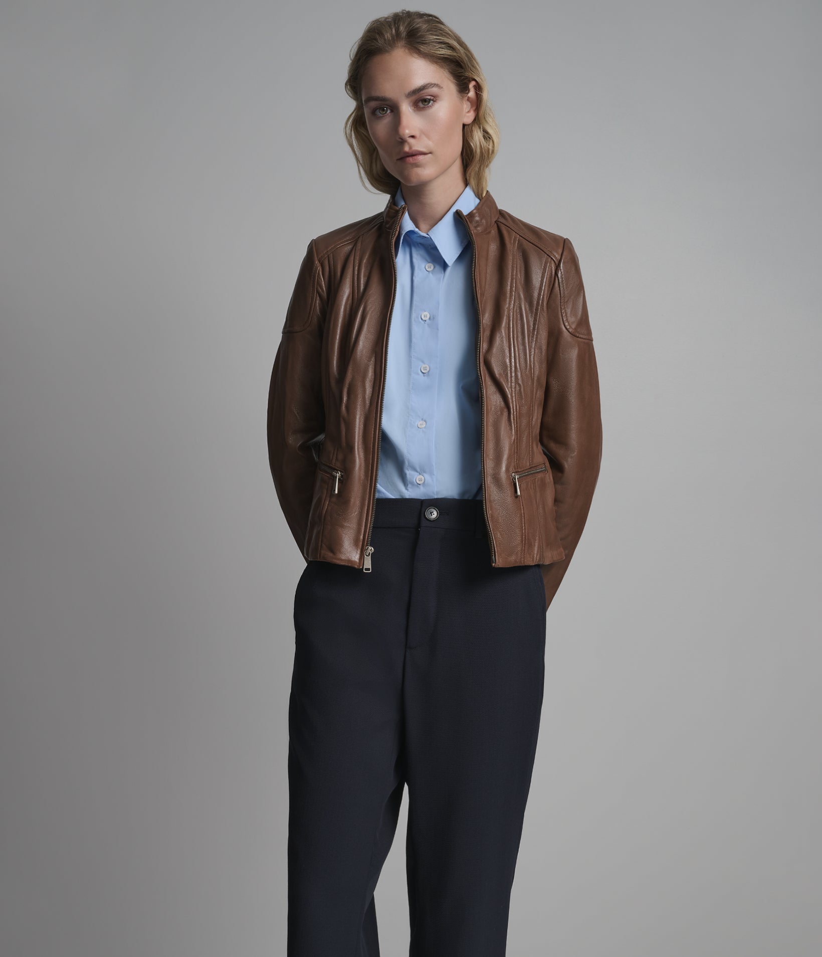 Caitlin Leather Scuba Jacket View 1 | Women's Sale Caitlin Leather Scuba Jacket View 1 | Women's Sale