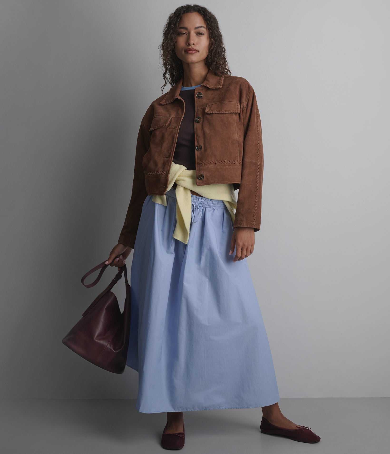 Vivianne Lightweight Suede Trucker Jacket View 7 | Women's Suede Jackets Vivianne Lightweight Suede Trucker Jacket View 7 | Women's Suede Jackets