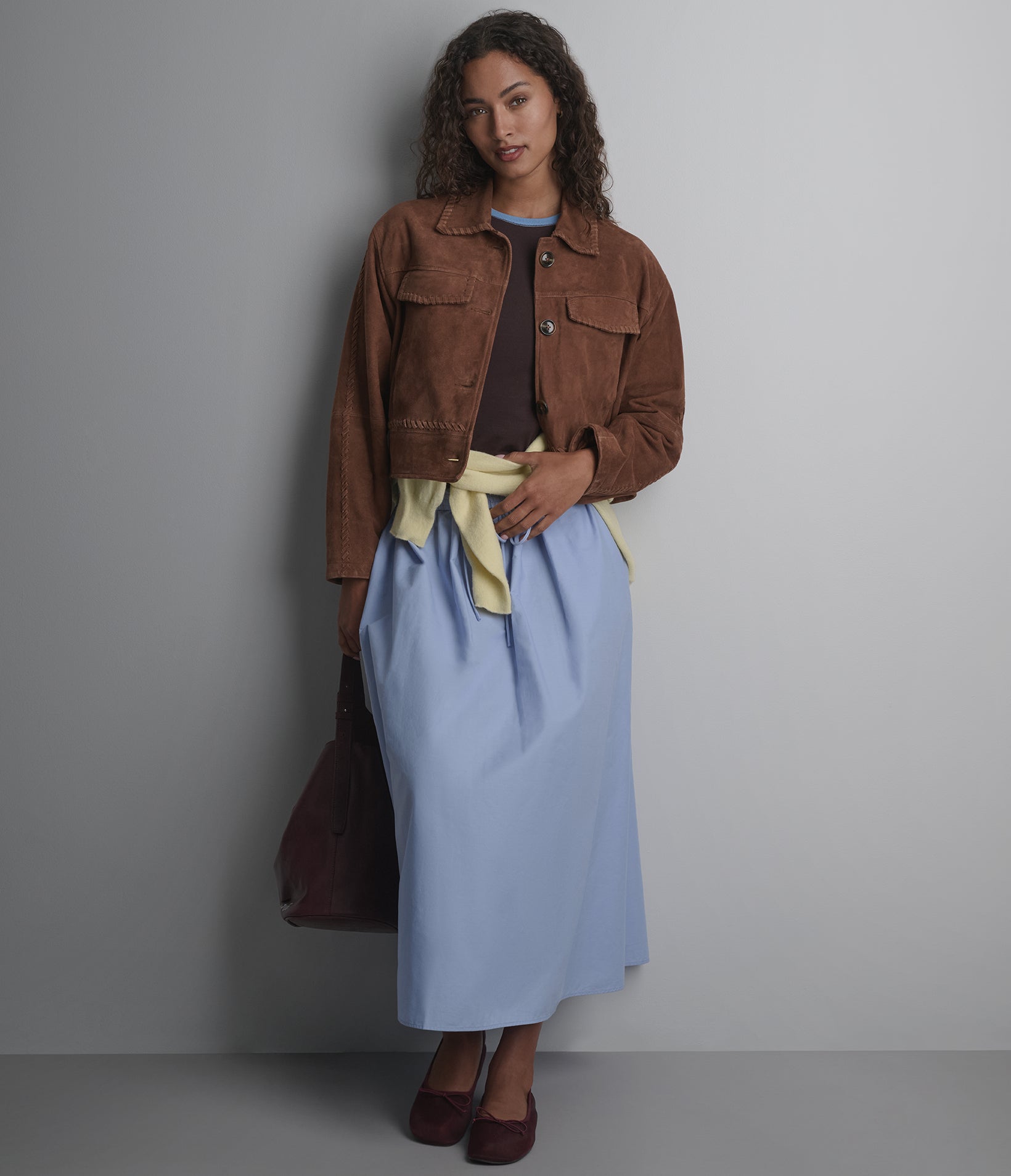 Vivianne Lightweight Suede Trucker Jacket View 8 | Women's Suede Jackets Vivianne Lightweight Suede Trucker Jacket View 8 | Women's Suede Jackets