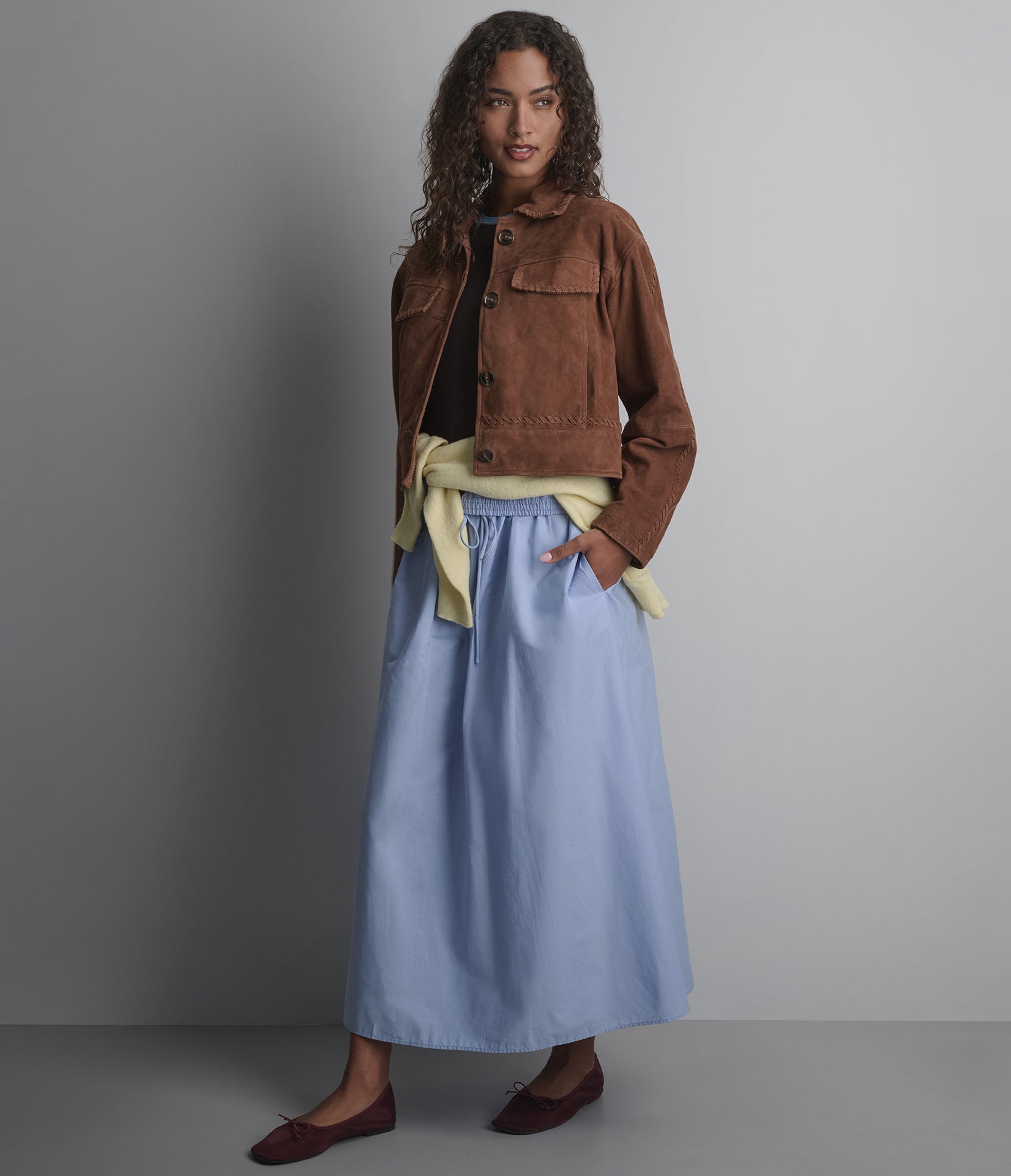 Vivianne Lightweight Suede Trucker Jacket View 1 | Women's Suede Jackets Vivianne Lightweight Suede Trucker Jacket View 1 | Women's Suede Jackets