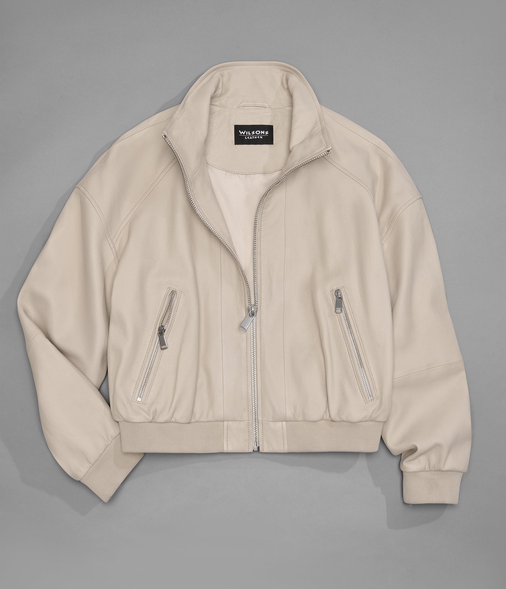 Twila Cropped Leather Bomber Jacket View 3 | Women's Jackets & Coats Twila Cropped Leather Bomber Jacket View 3 | Women's Jackets & Coats