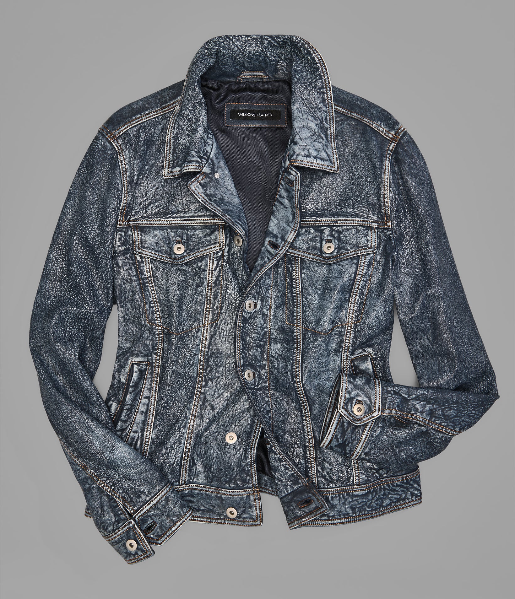Chase Leather Denim Trucker Jacket View 4 | Leather Denim Collection Chase Leather Denim Trucker Jacket View 4 | Leather Denim Collection