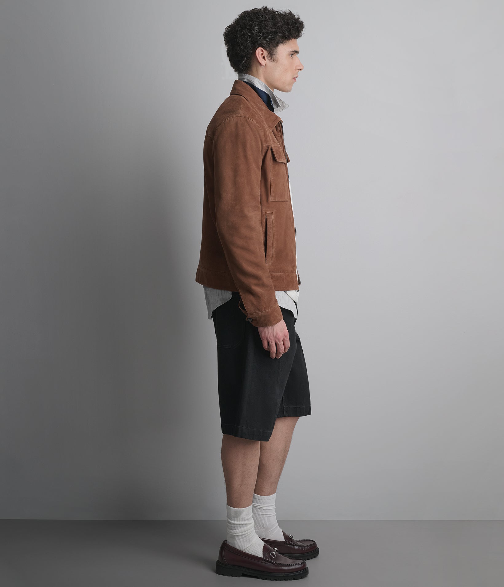 Banks Suede Zip Shirt Jacket View 6 | Men's Suede Jackets Banks Suede Zip Shirt Jacket View 6 | Men's Suede Jackets