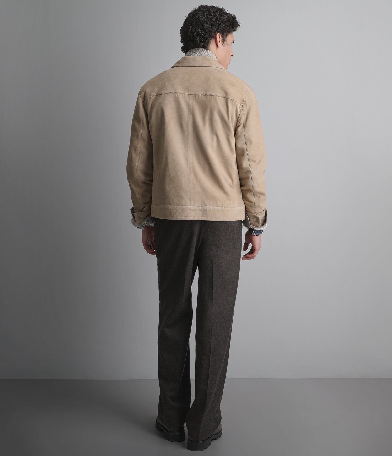 Banks Suede Zip Shirt Jacket View 5 | Men's Leather Banks Suede Zip Shirt Jacket View 5 | Men's Leather