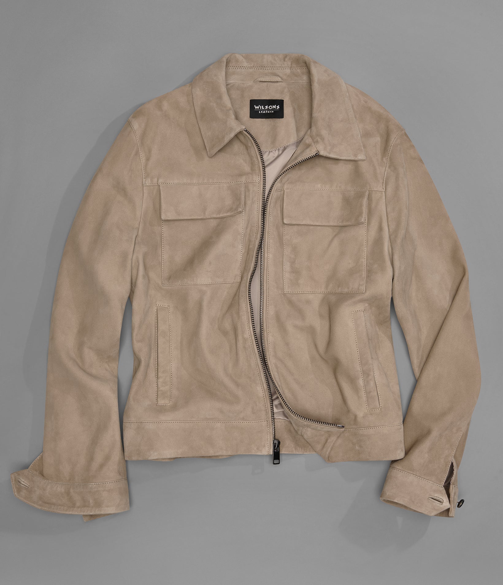 Banks Suede Zip Shirt Jacket View 3 | Men's Leather Banks Suede Zip Shirt Jacket View 3 | Men's Leather