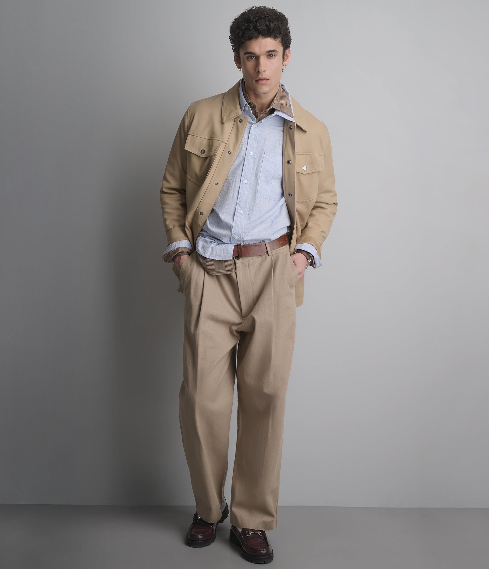 Wren Lightweight Leather Zip Shirt Jacket View 8 | Men's New Arrivals Wren Lightweight Leather Zip Shirt Jacket View 8 | Men's New Arrivals